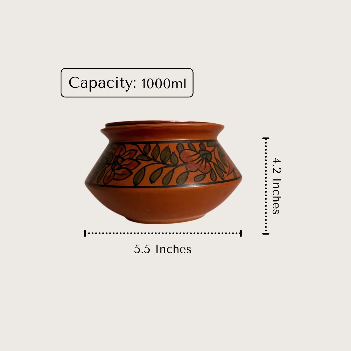 Rustic Blossom Serving Bowl