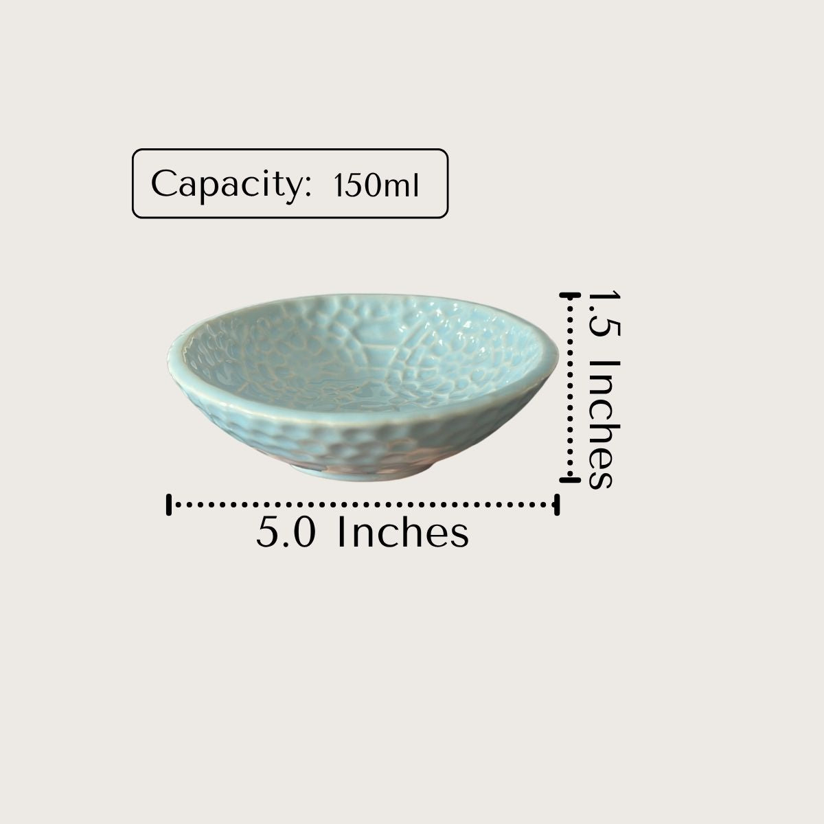 Sky Mist Monkey Dish (Set of 2)