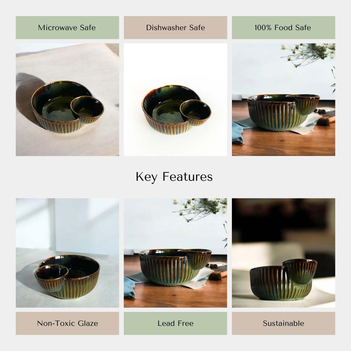 Forest Fresh Chip and Dip Bowl