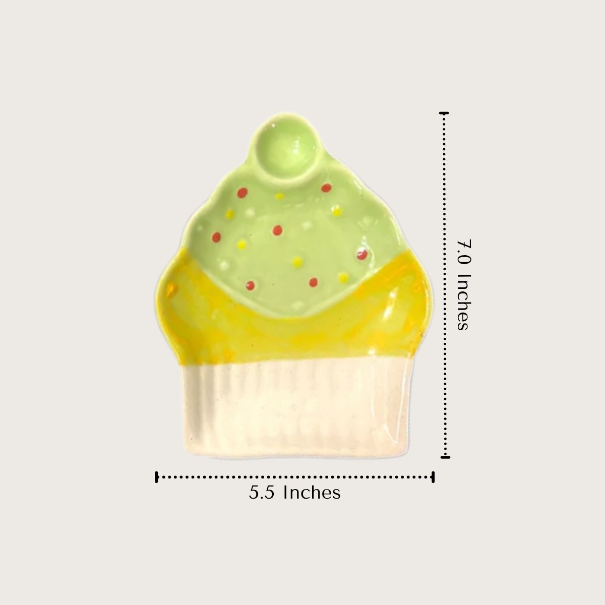 Cupcake Snack Plate (Set of 4)