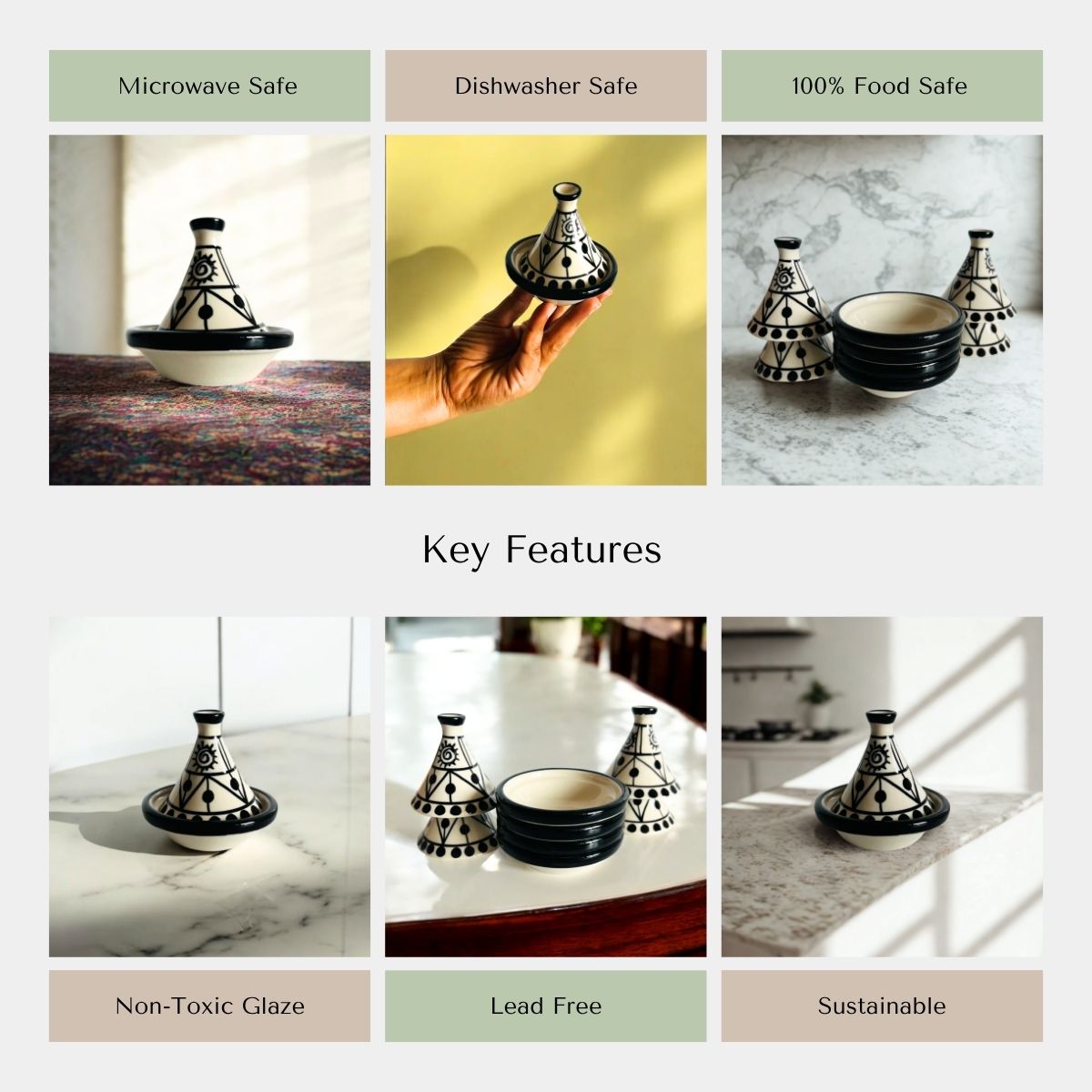 Moroccan Mini Tagine al-Shams (Set of 4)