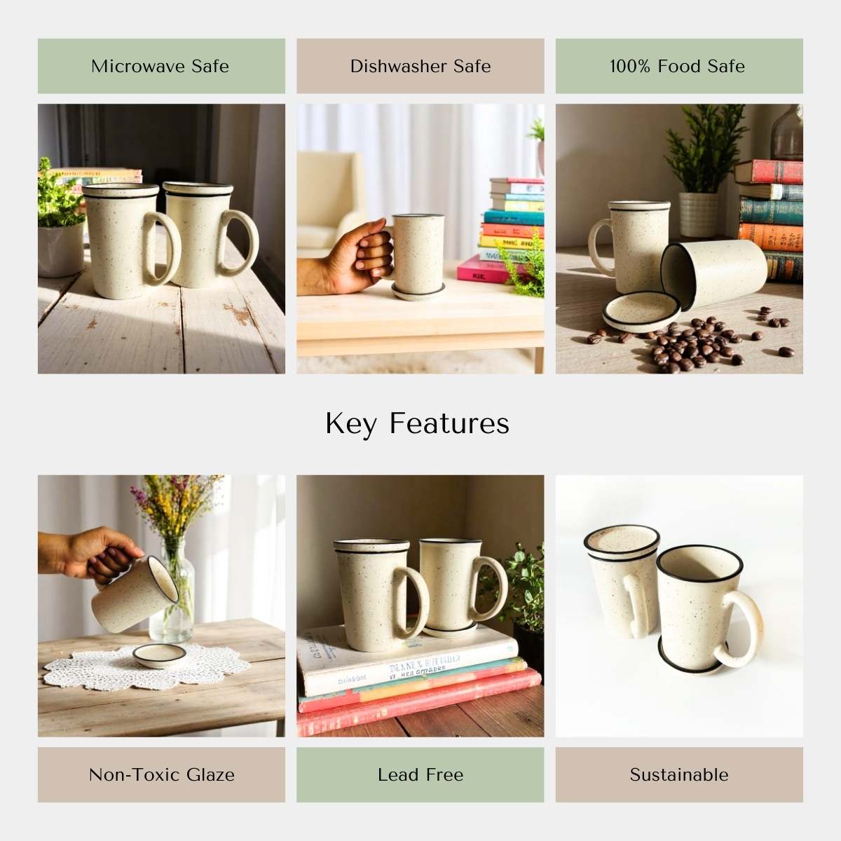 Monochrome Harmony Cozy Sip Set (Set of 2)