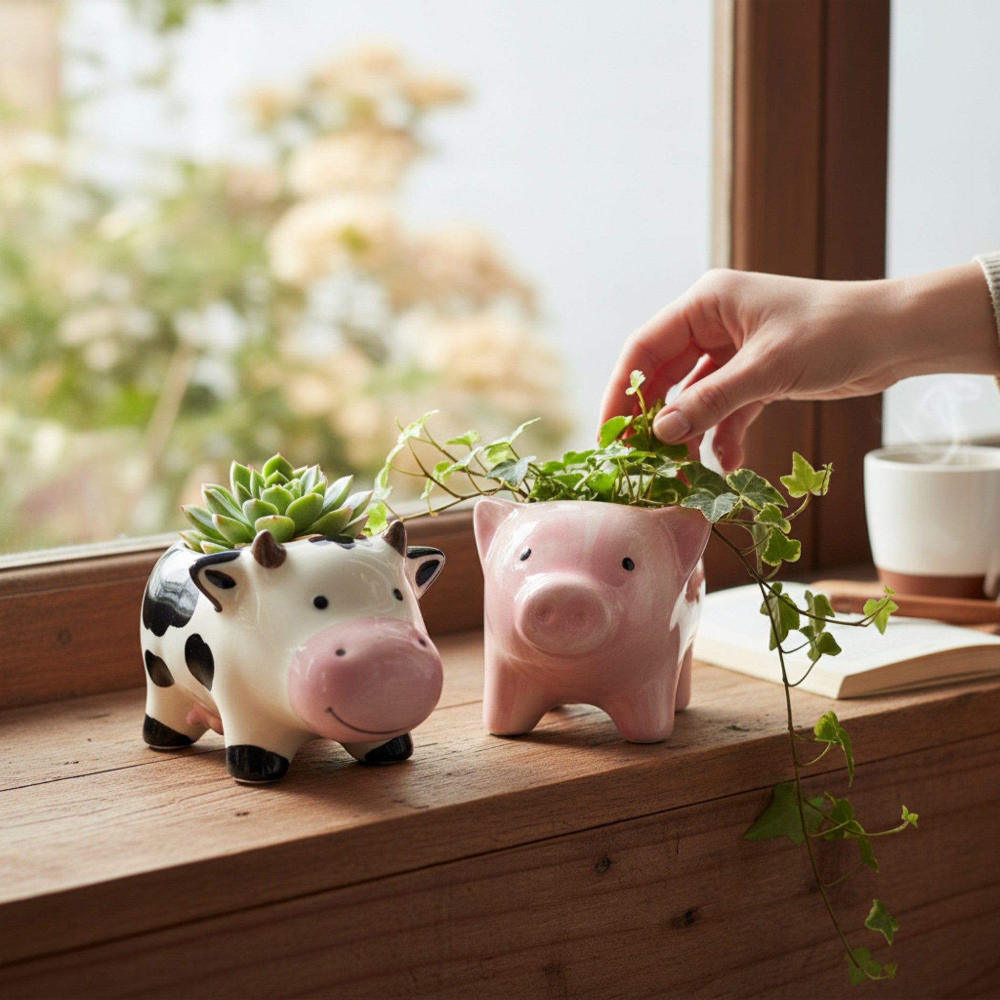 Barnyard Buddies Planters (Set of 2)