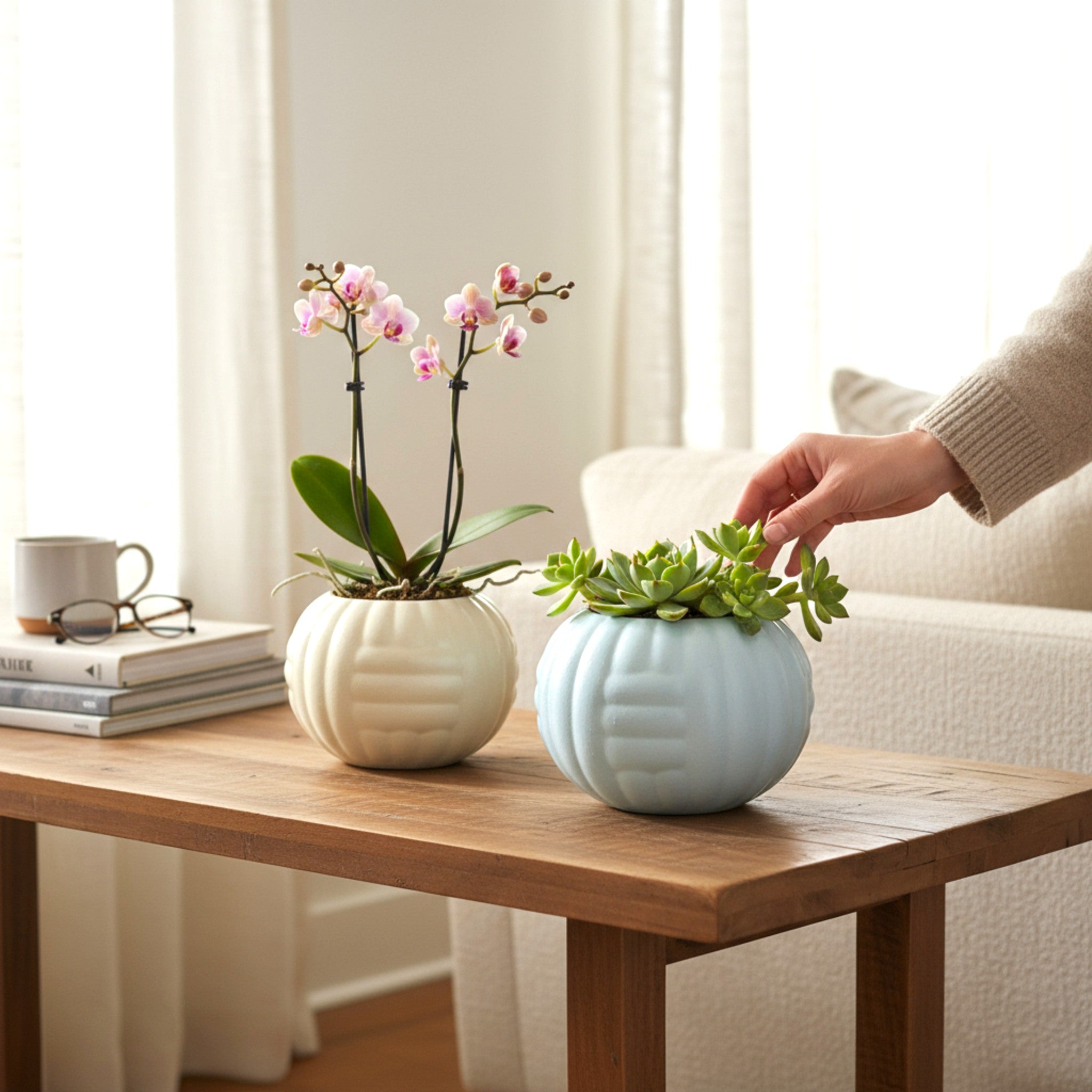 Chic Cloud Planters (Set of 2)