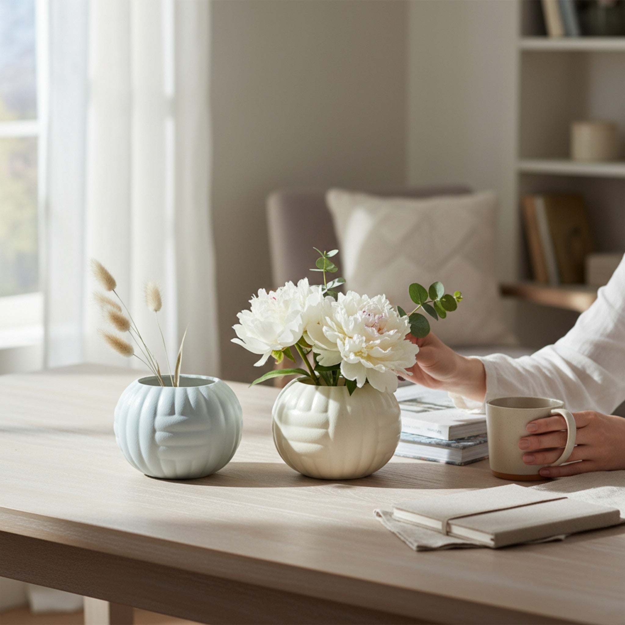 Chic Cloud Planters (Set of 2)