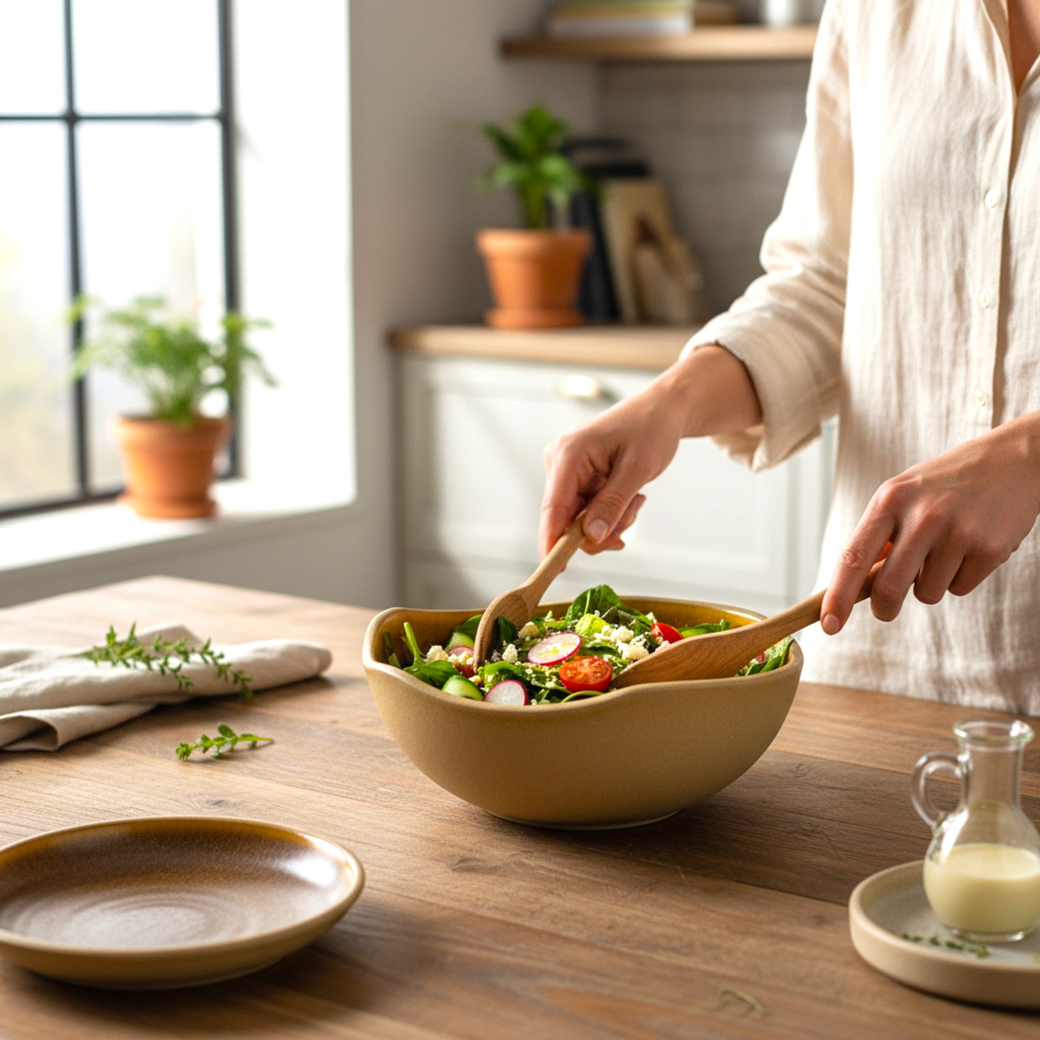 Desert Earth Serving Bowl