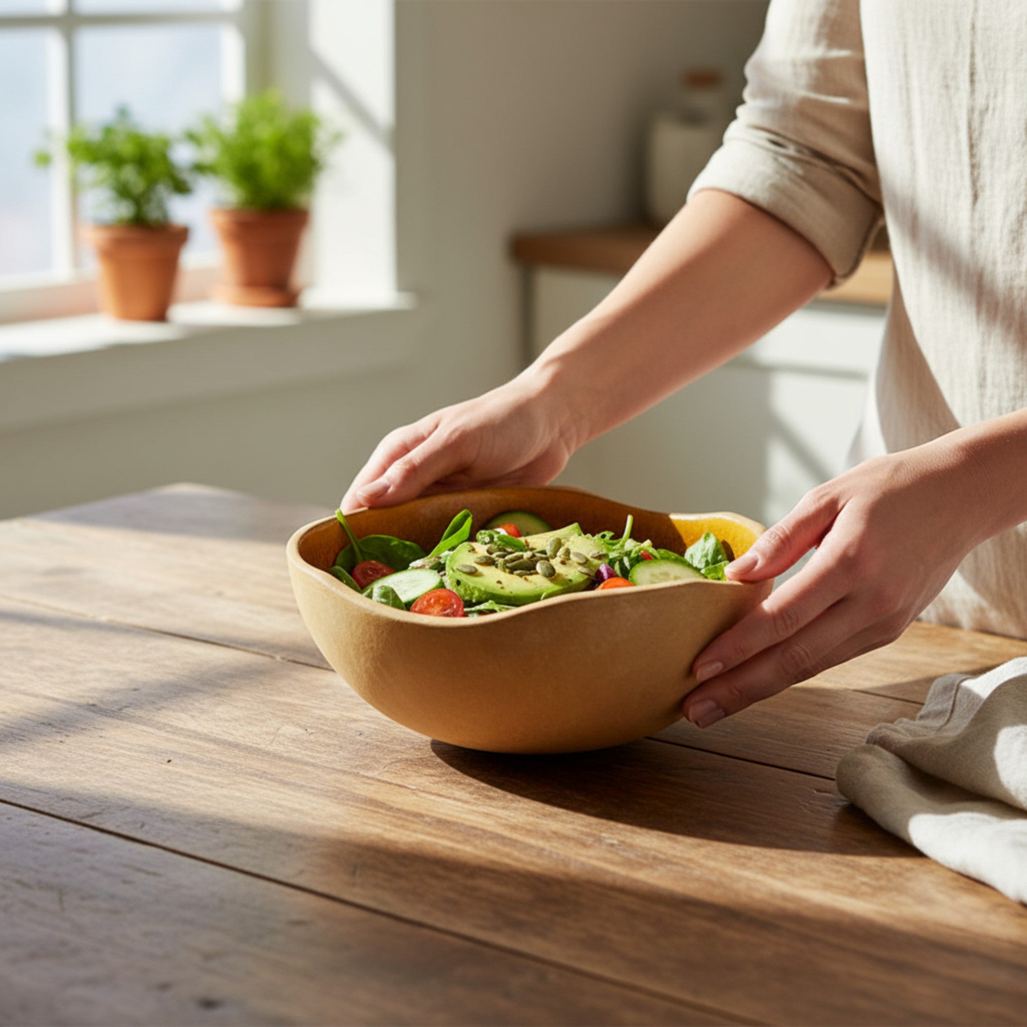 Desert Earth Serving Bowl