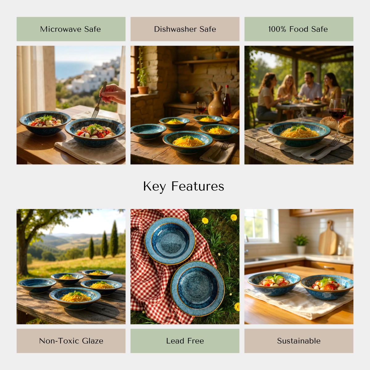 Starry Night Noodle Plate (Set of 2)