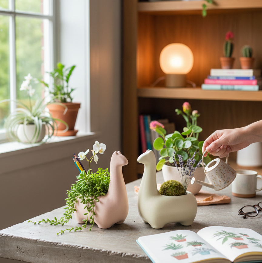 Dino Cuddle Planters (Set of 2)