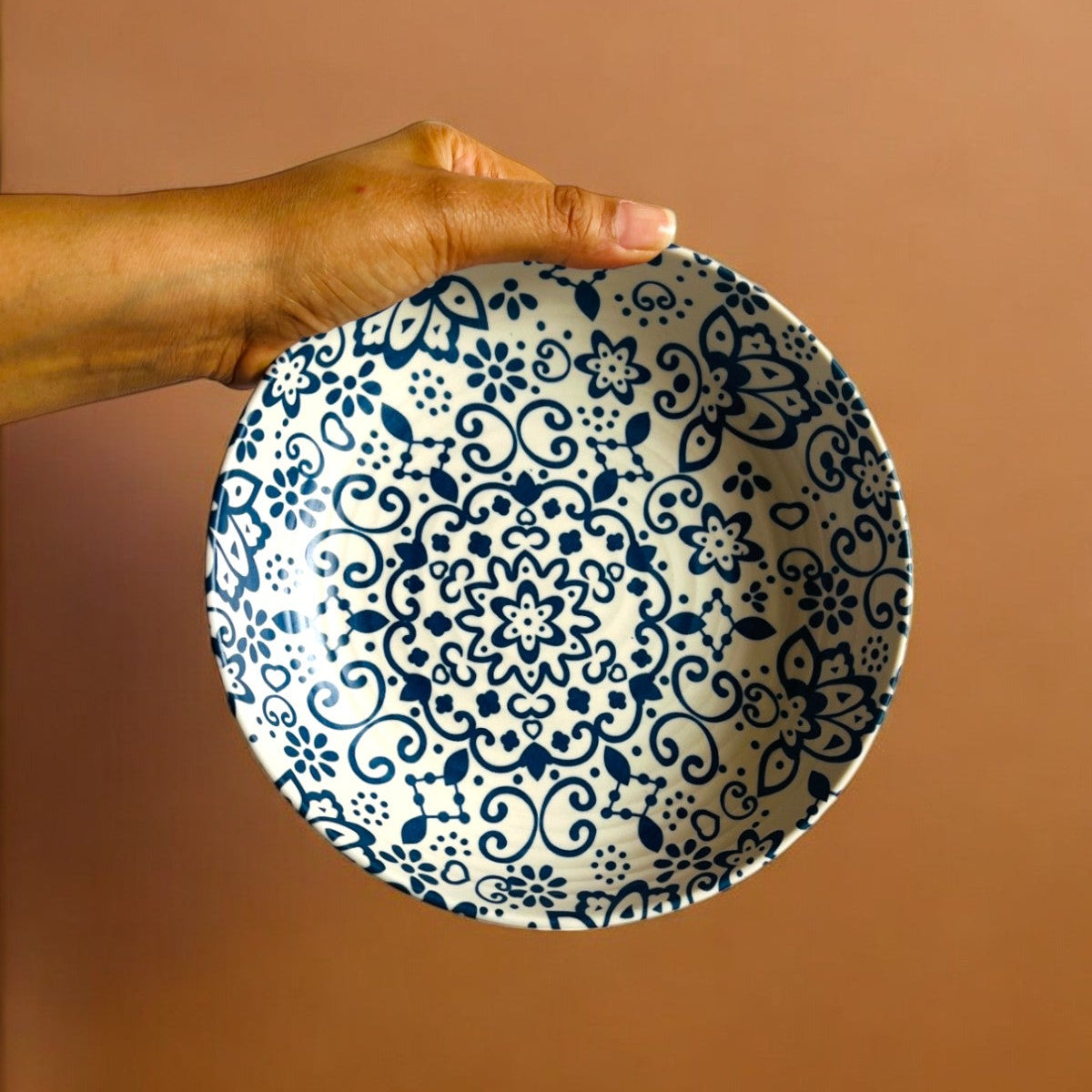 Blue Petal Rice Bowl (Set of 2)