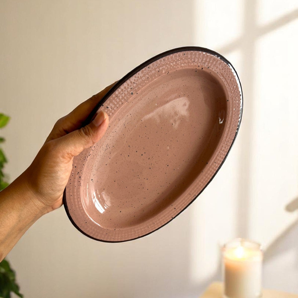 Autumnal Peach Platter (Set of 2)