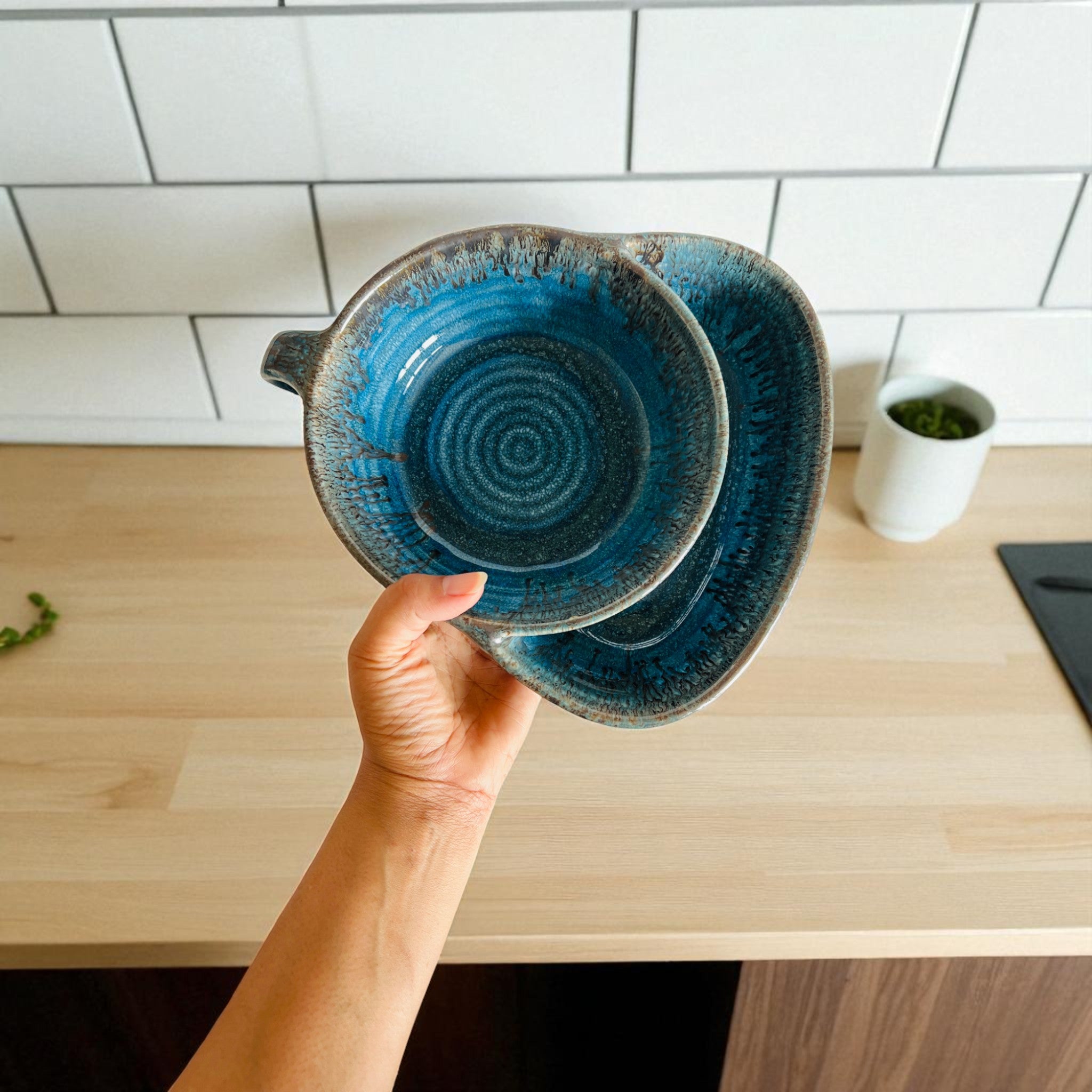 Twin Harbor Chip and Dip Bowl