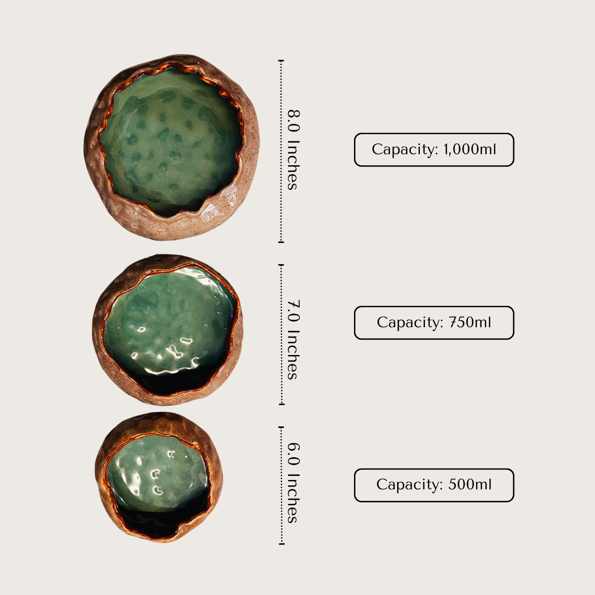 Cenote Bowls (Set of 3)