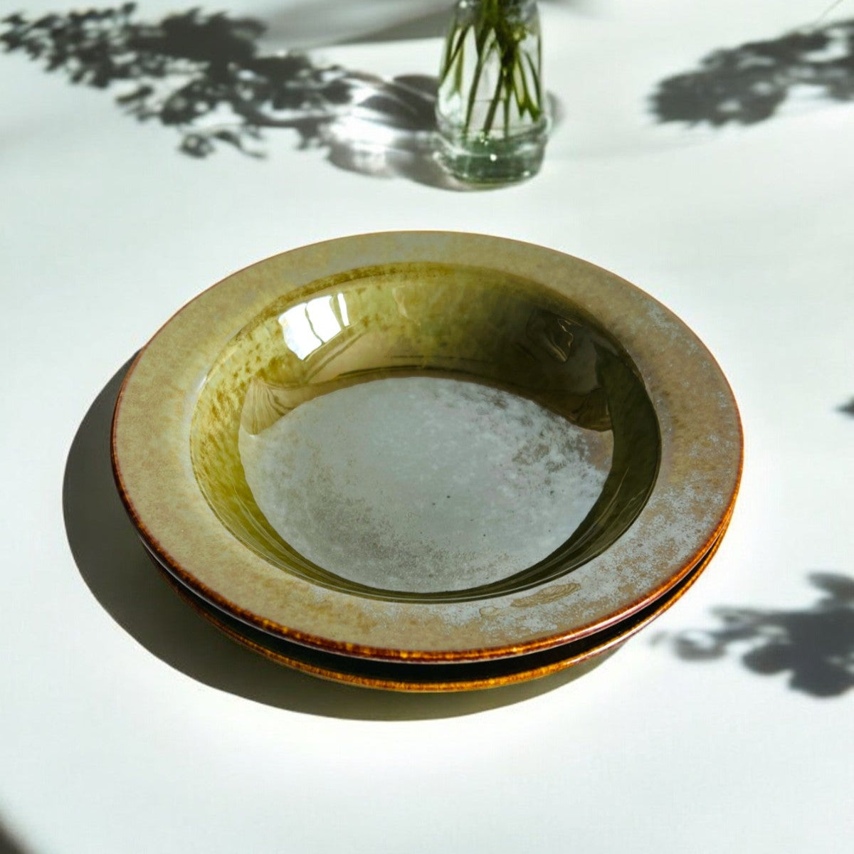 Olive Breeze Noodle Plate (Set of 2)