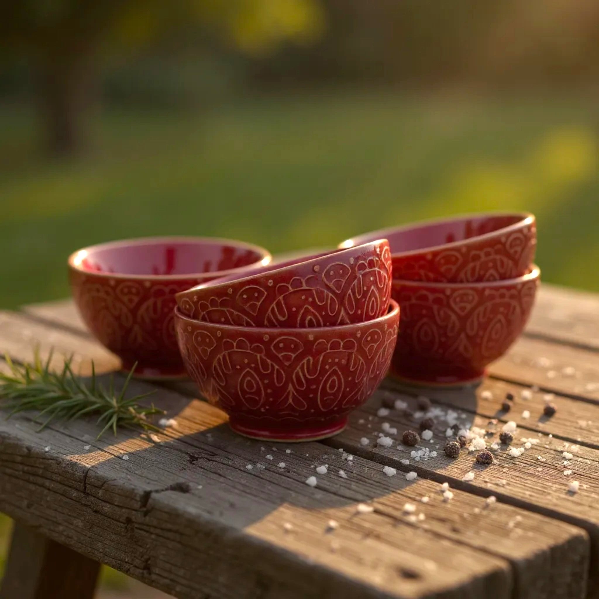 Fuchsia Flair Snack Bowl (Set of 2)