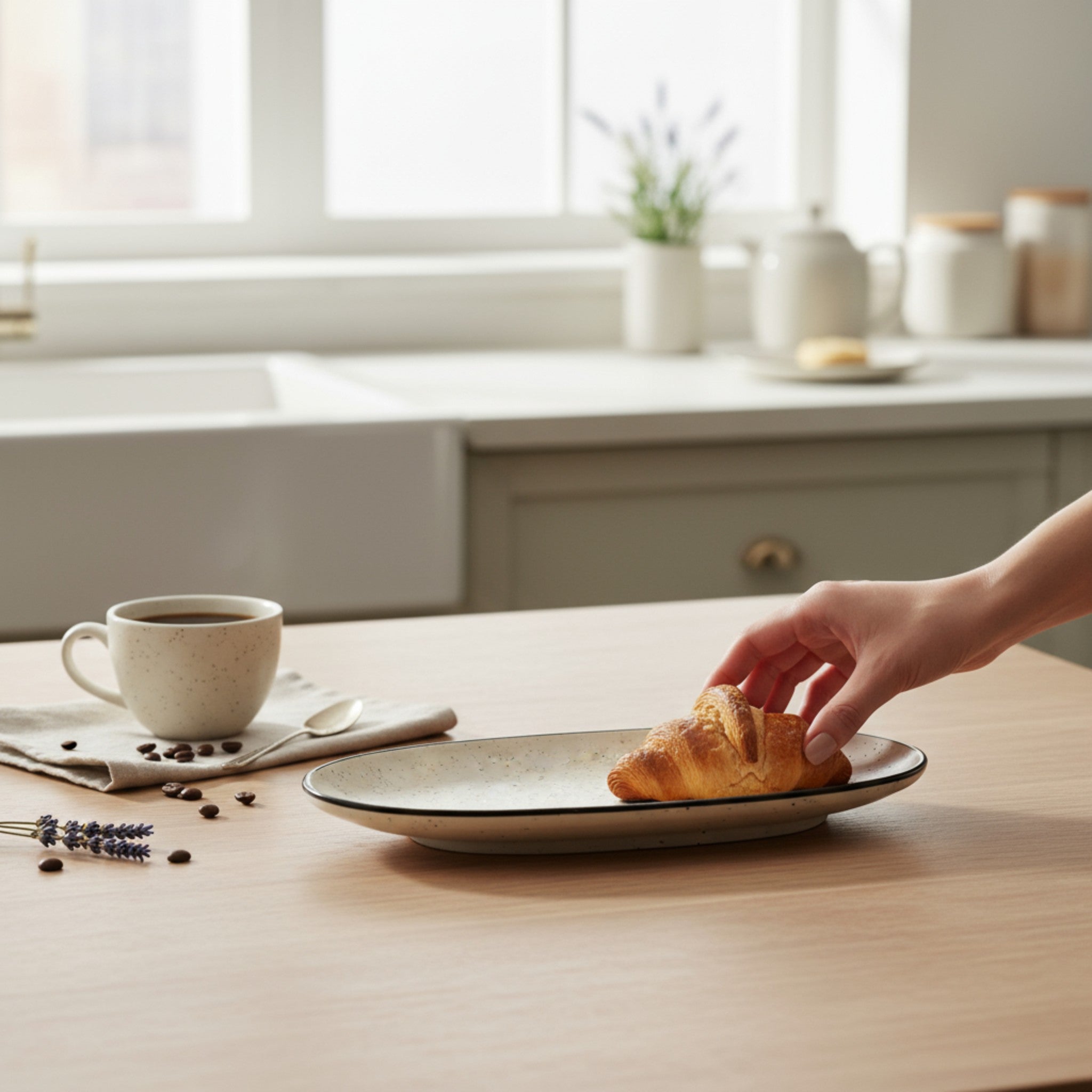 Monochrome Harmony Platter (Set of 2)