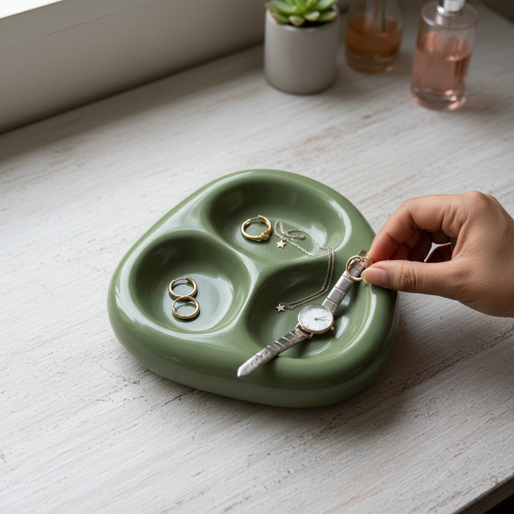 Sage Stone Trinket Tray