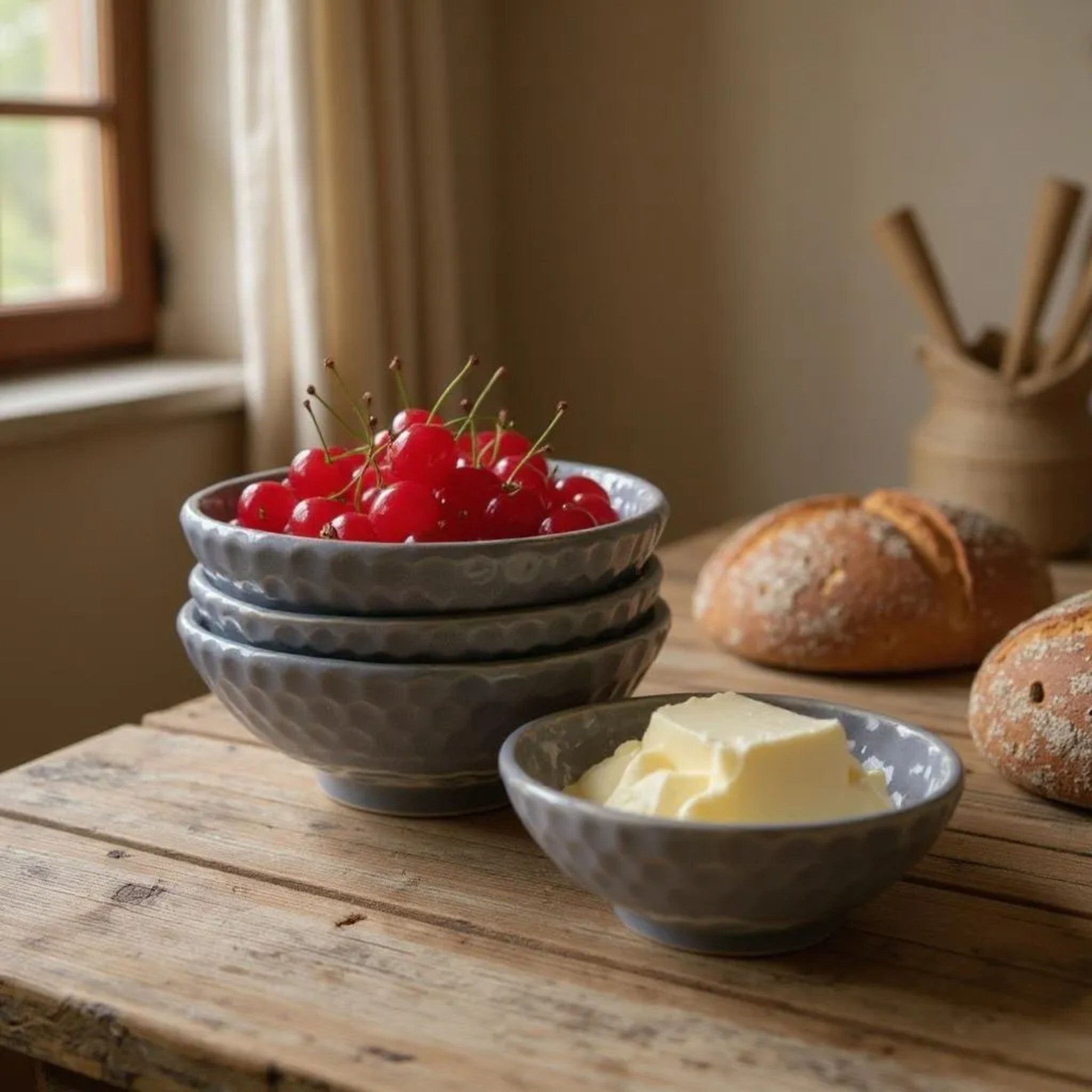 Sky Mist Monkey Dish (Set of 2)