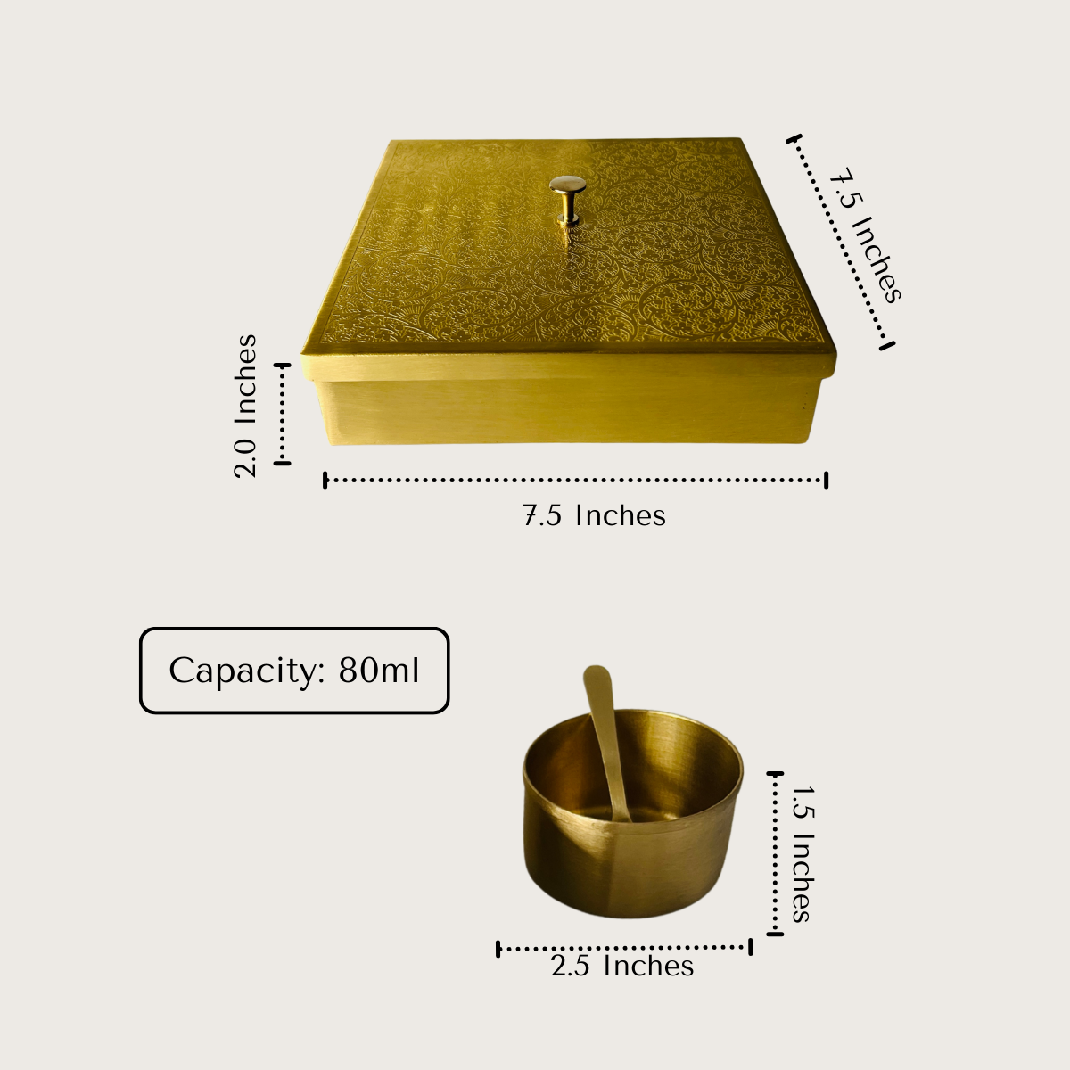 Brass Spice Vault