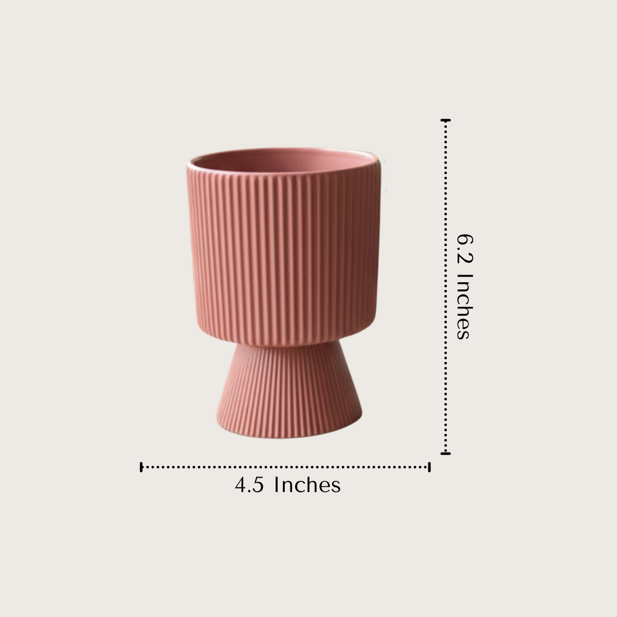 Slate & Scarlet Planter (Set of 2)