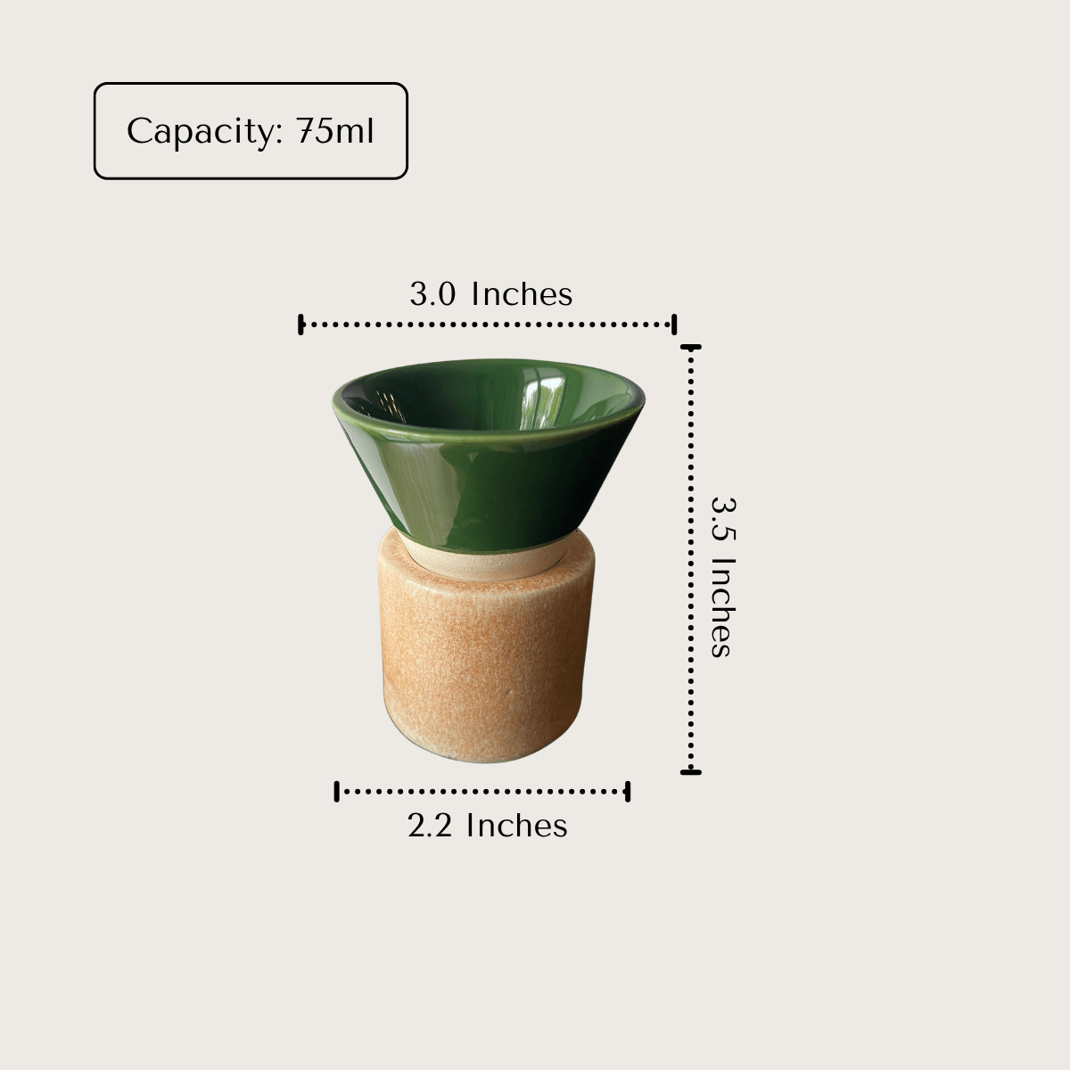 Pine Conical Espresso Set (Set of 2)