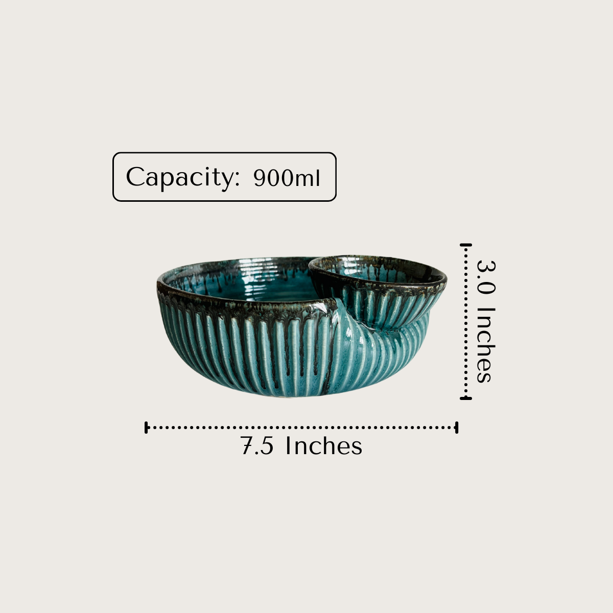Ocean Ridge Chip and Dip Bowl