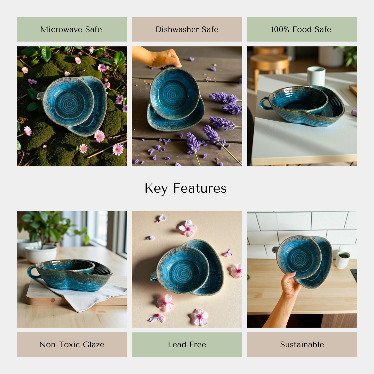 Twin Harbor Chip and Dip Bowl