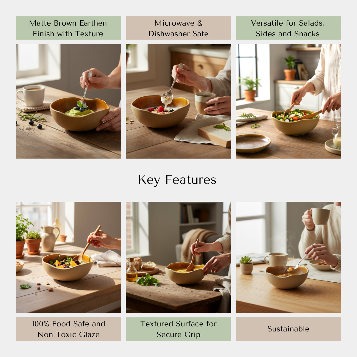 Desert Earth Serving Bowl