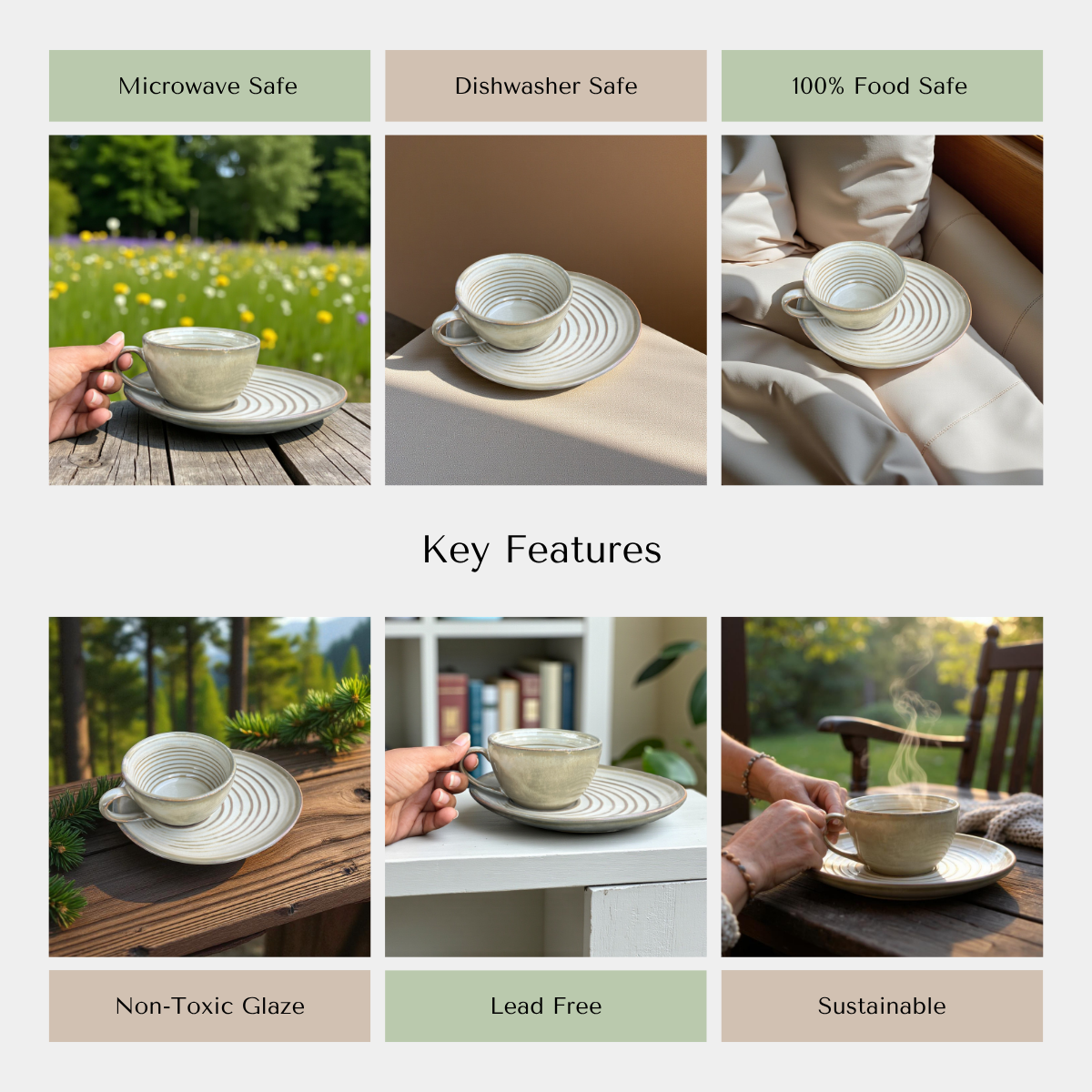 Mocha Earth Coffee Set