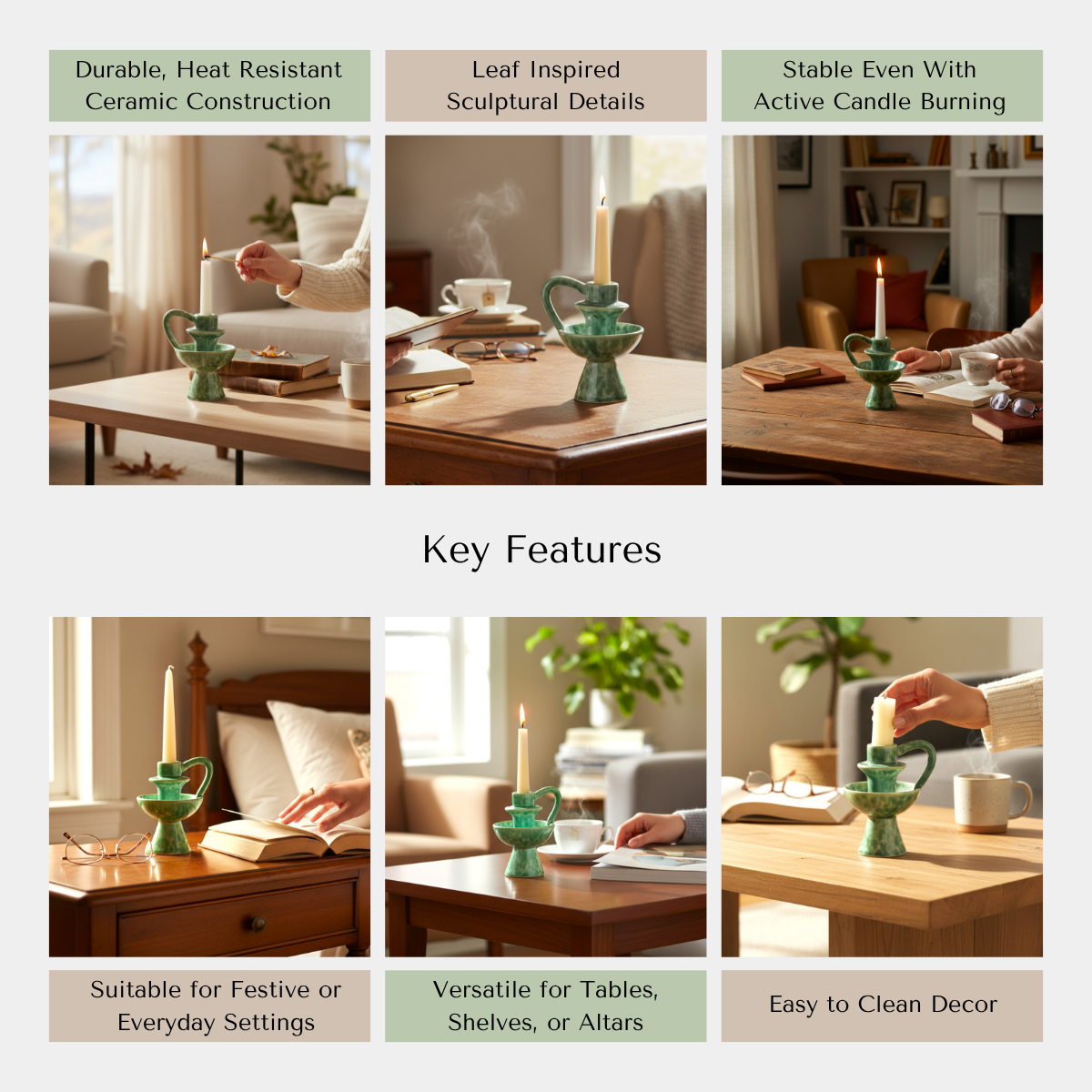 Vintage Verd Leaf Light