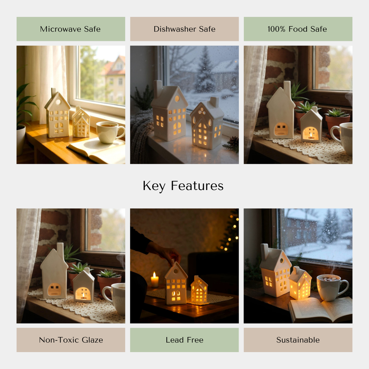 Candle Cottage (Set of 2)