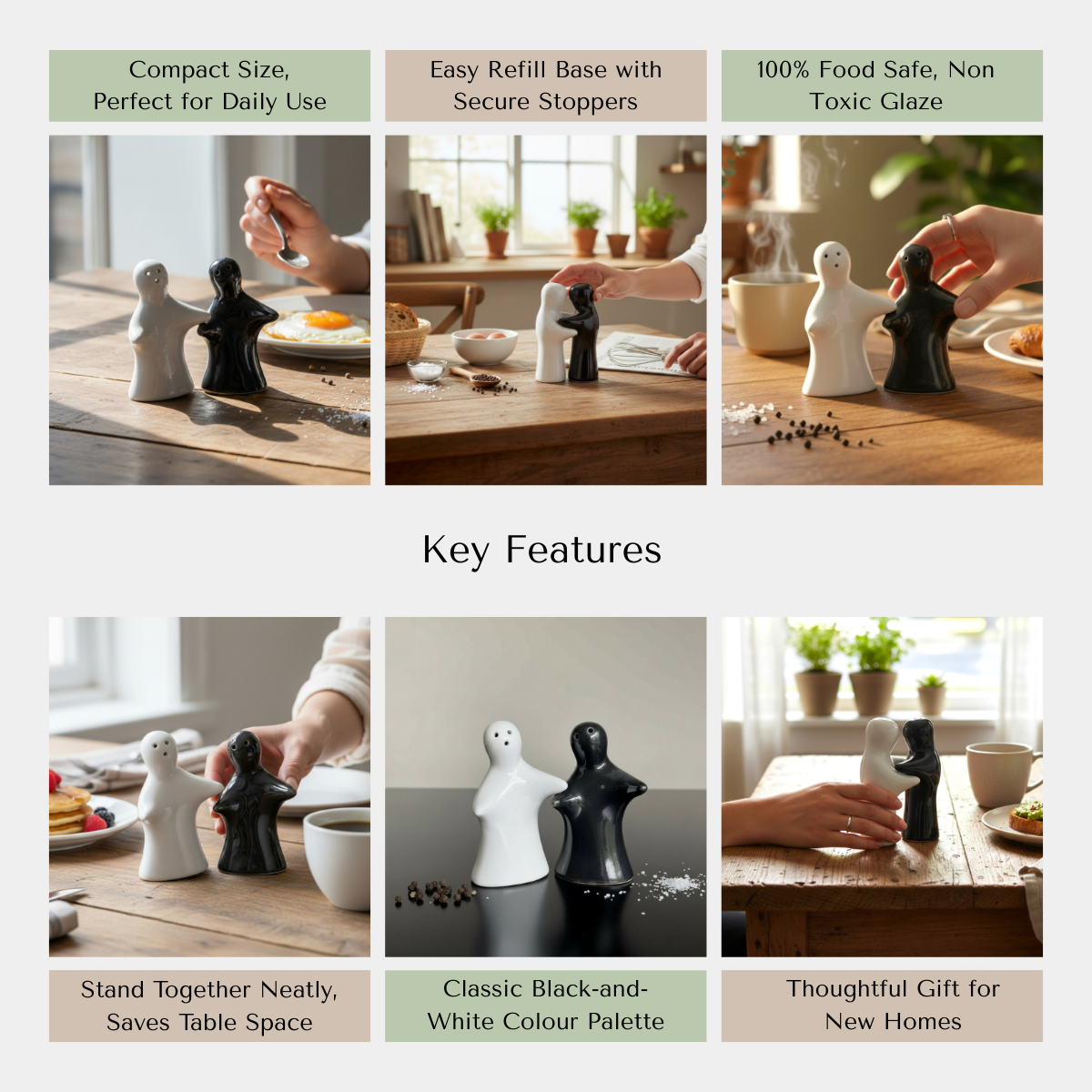 Yin Yang Salt & Pepper Set