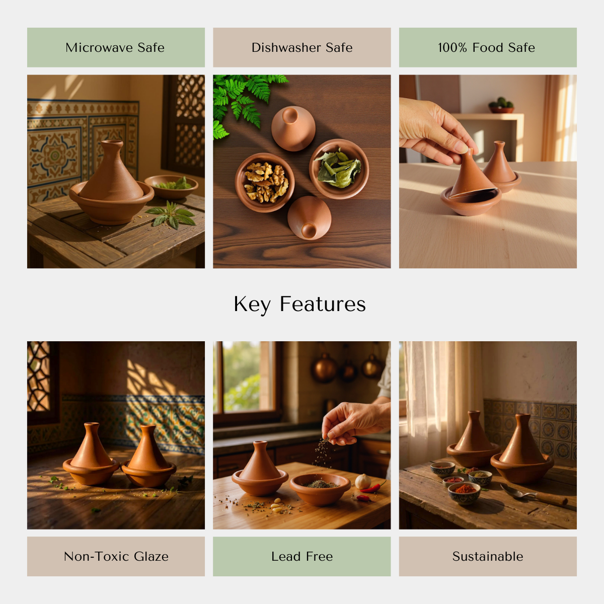 Terracotta Mini Tagine (Set of 4)