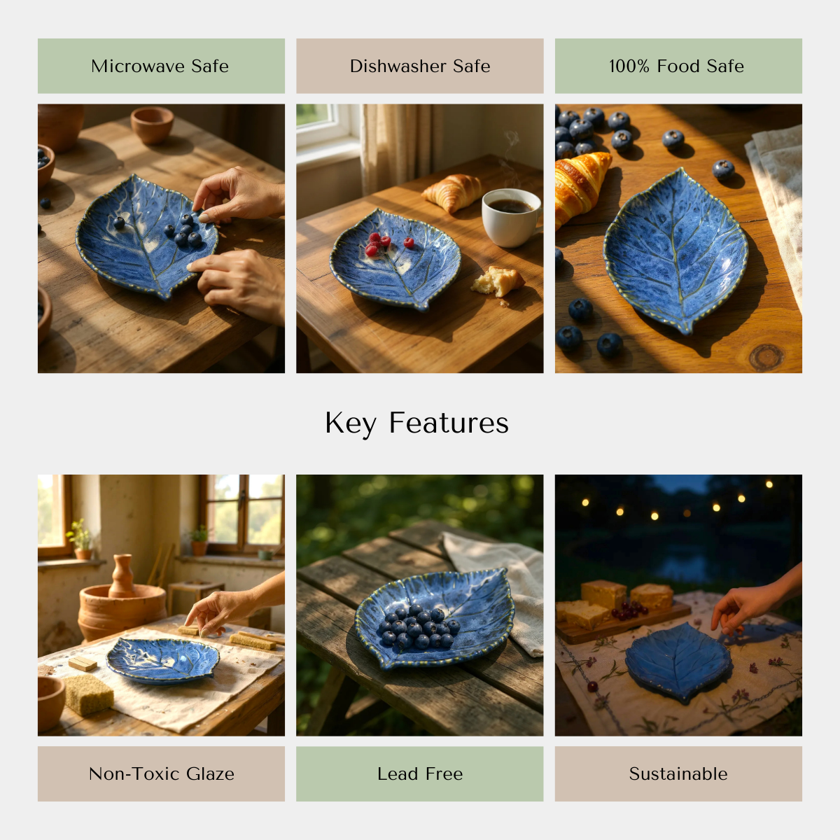 Leaf of Serenity 9" Platter