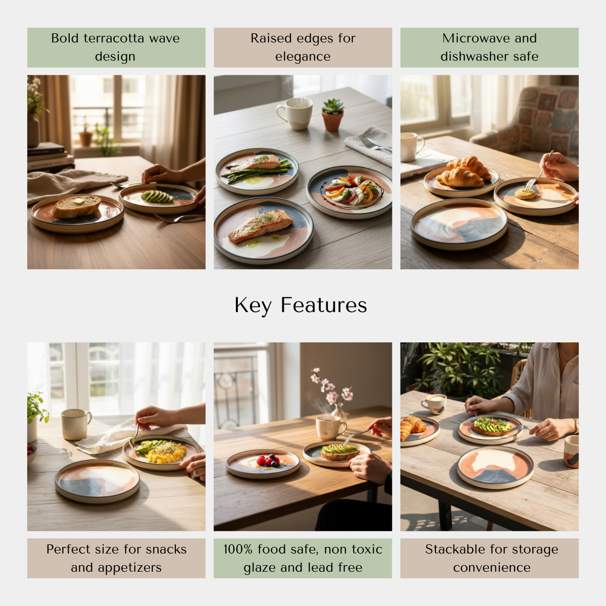 The Mesa Snack Plate (Set of 2)