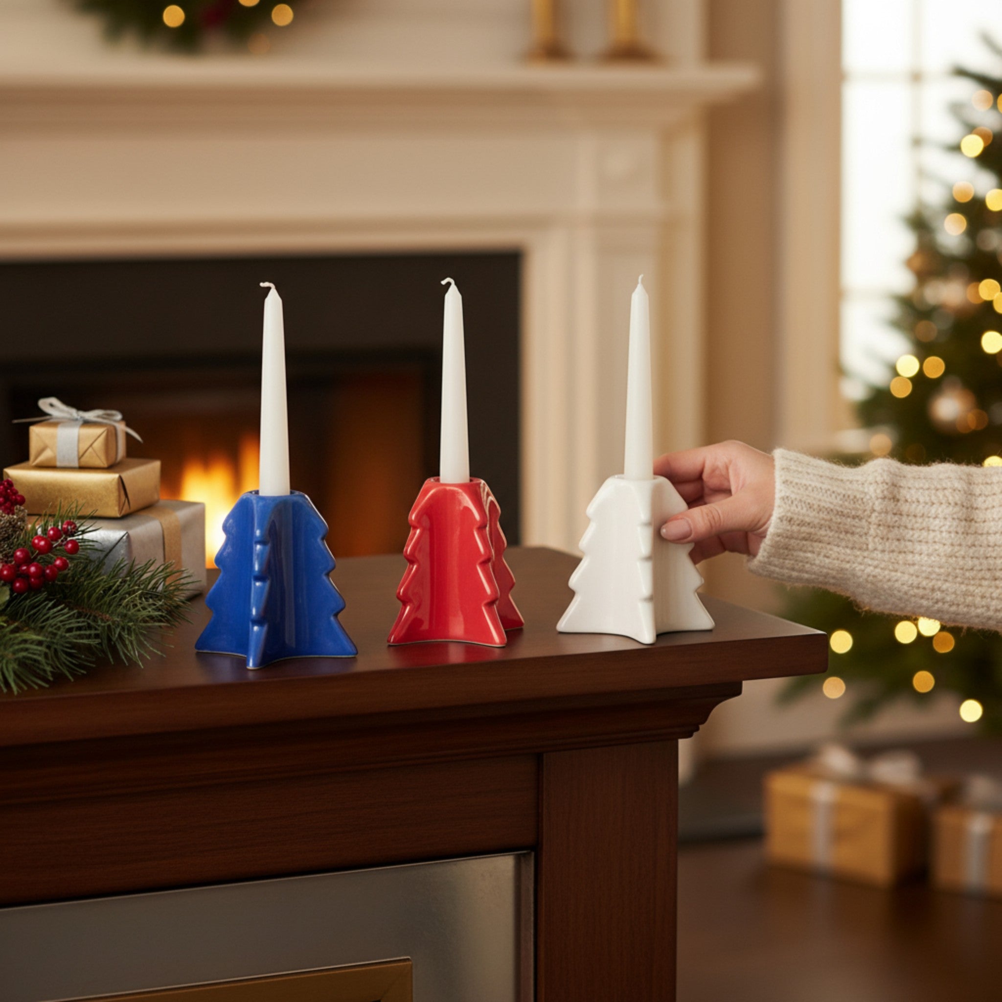 Winter Forest Candle Holder (Set of 3)