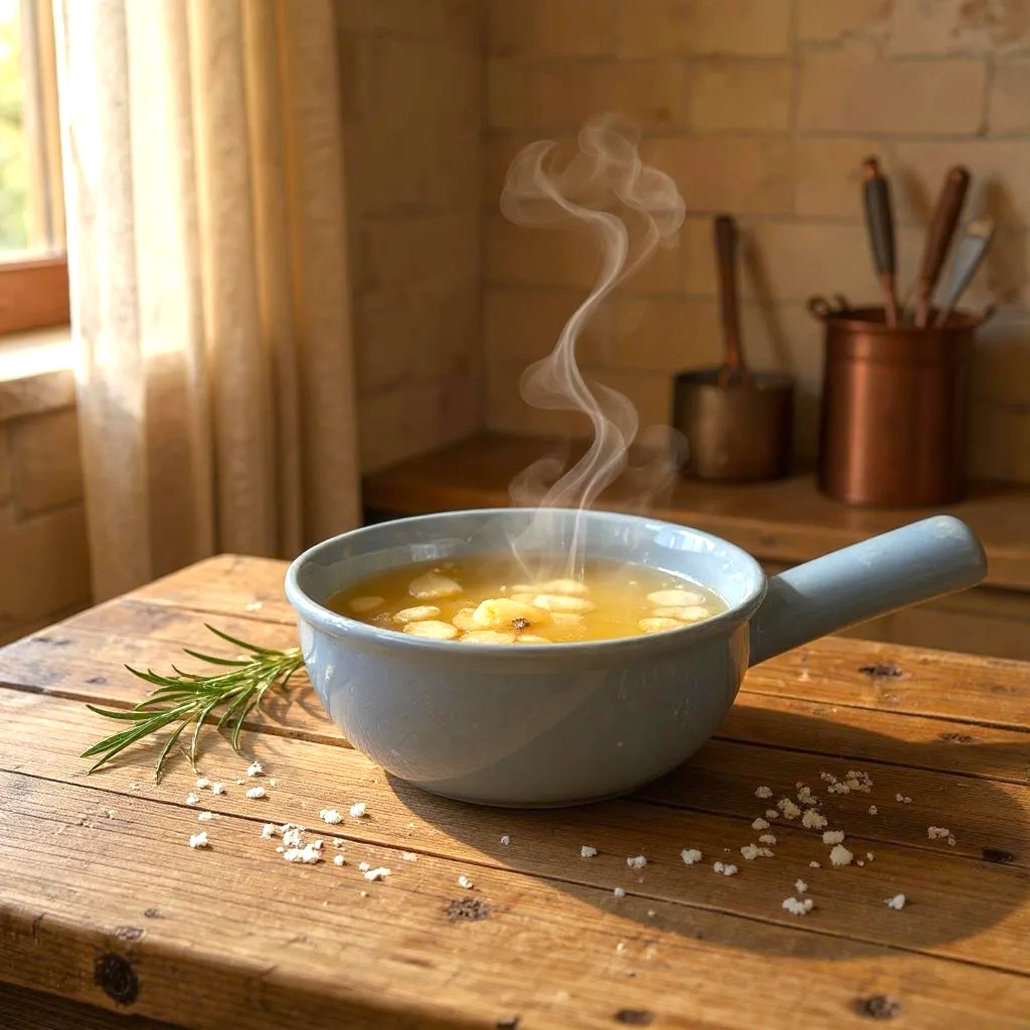 Sky Mist Fondue Bowl
