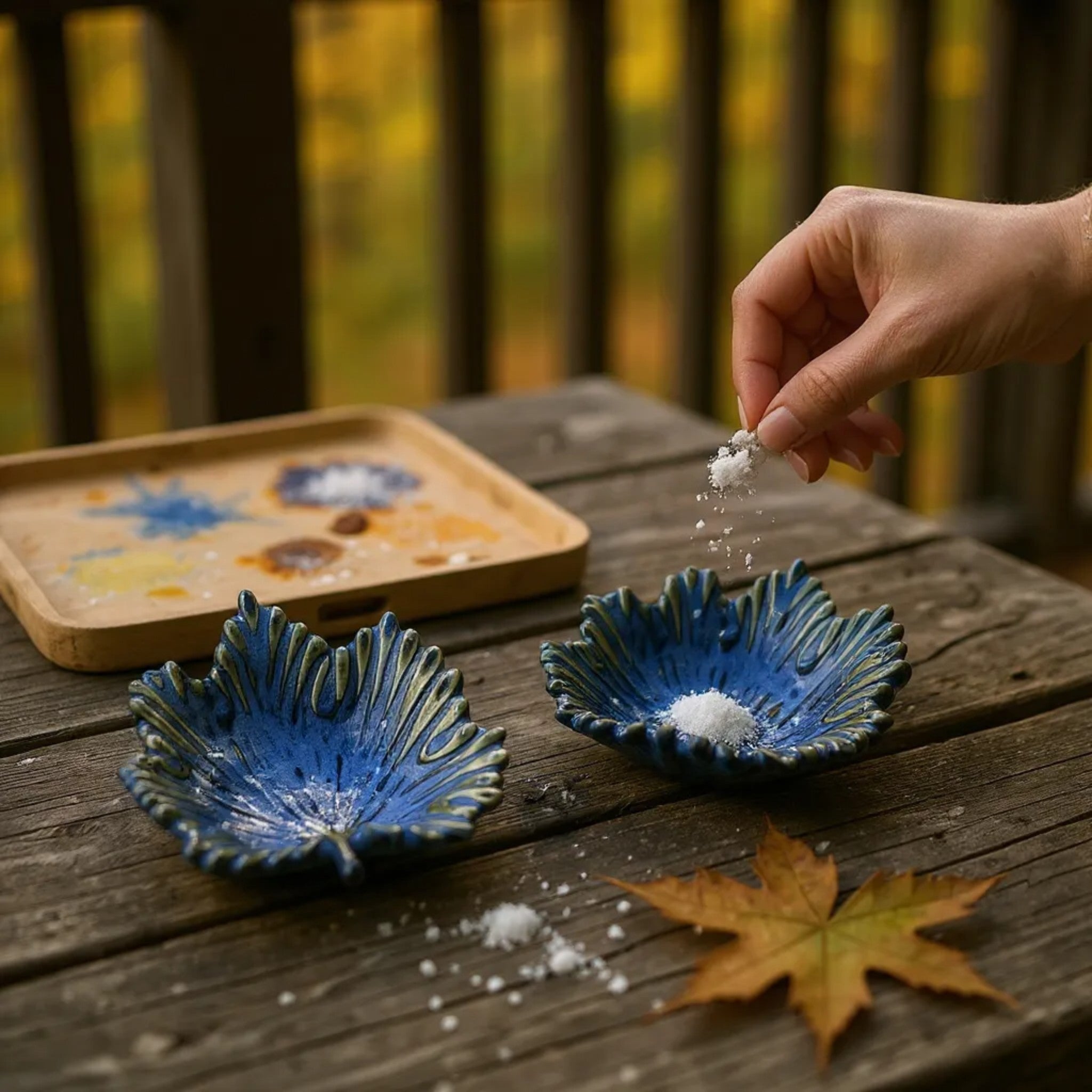 Autumn Maple Leaf Mini Holder (Set of 2)