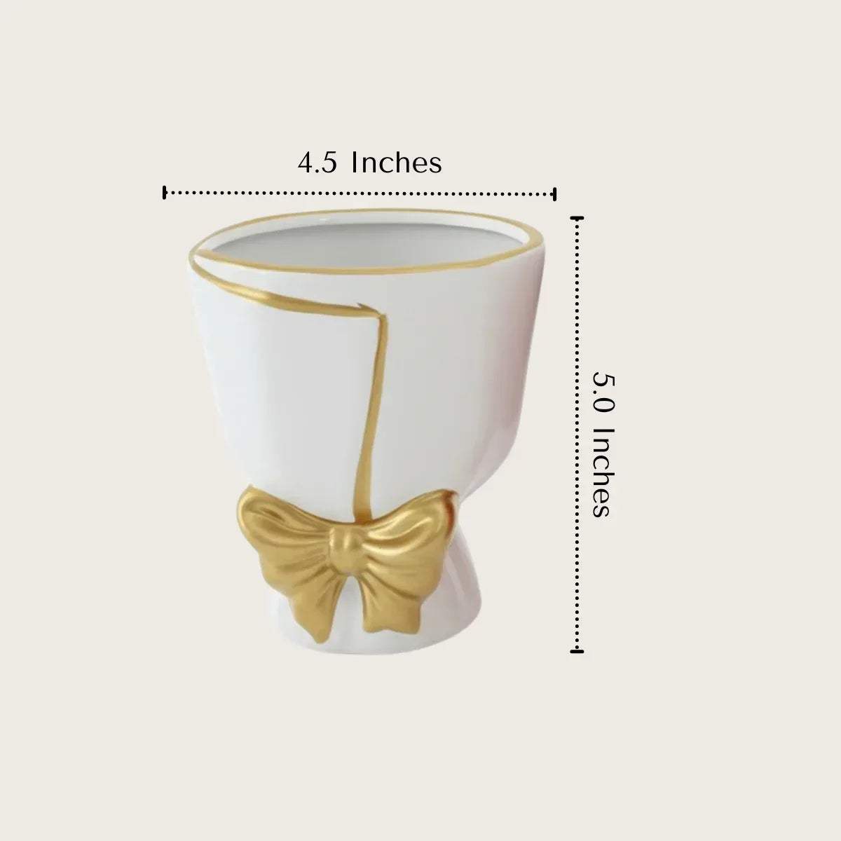 Bouquet Planter specs; 4.5" diameter x 5.0" height, 400g weight, durable handcrafted artisan ceramic.