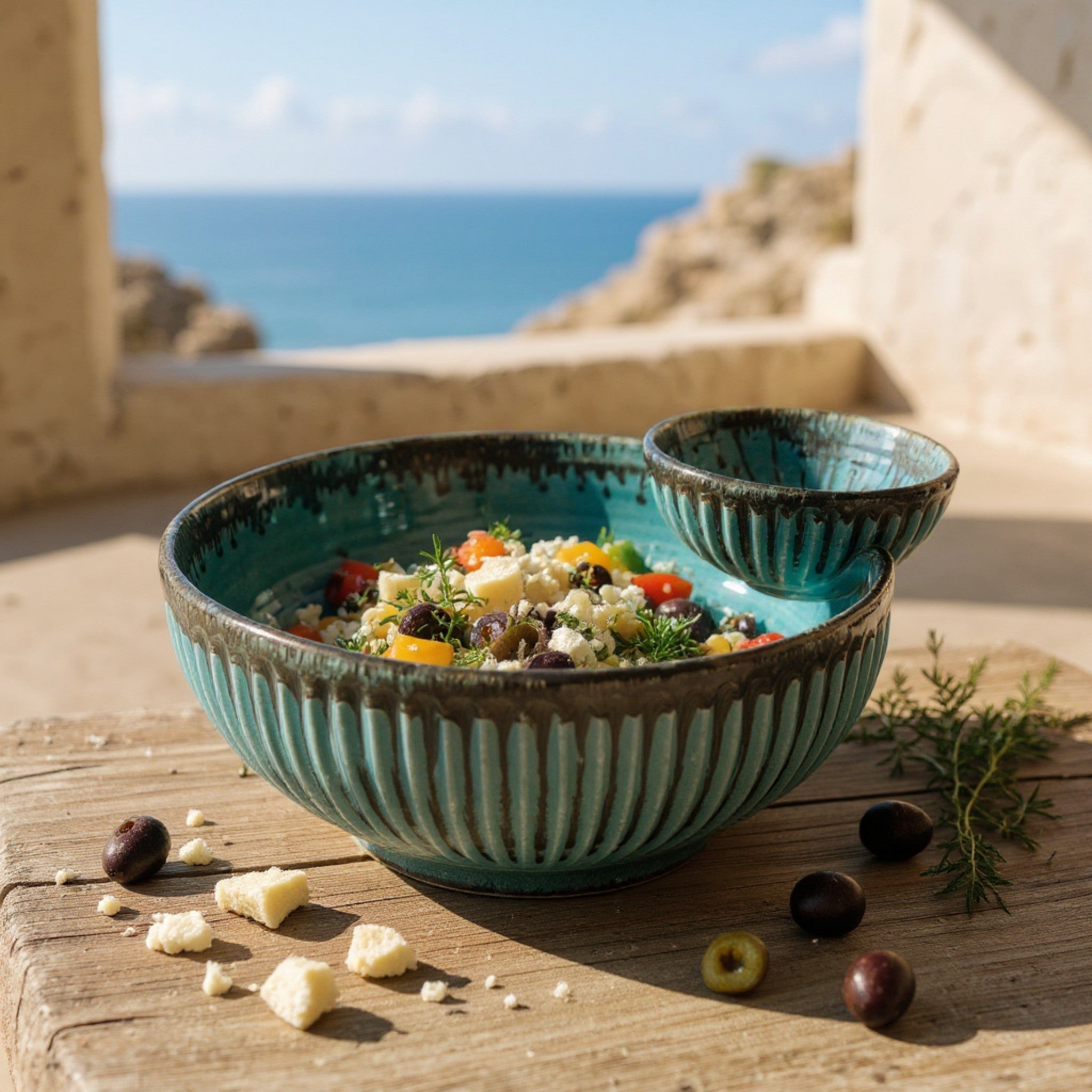 Ocean Ridge Chip and Dip Bowl