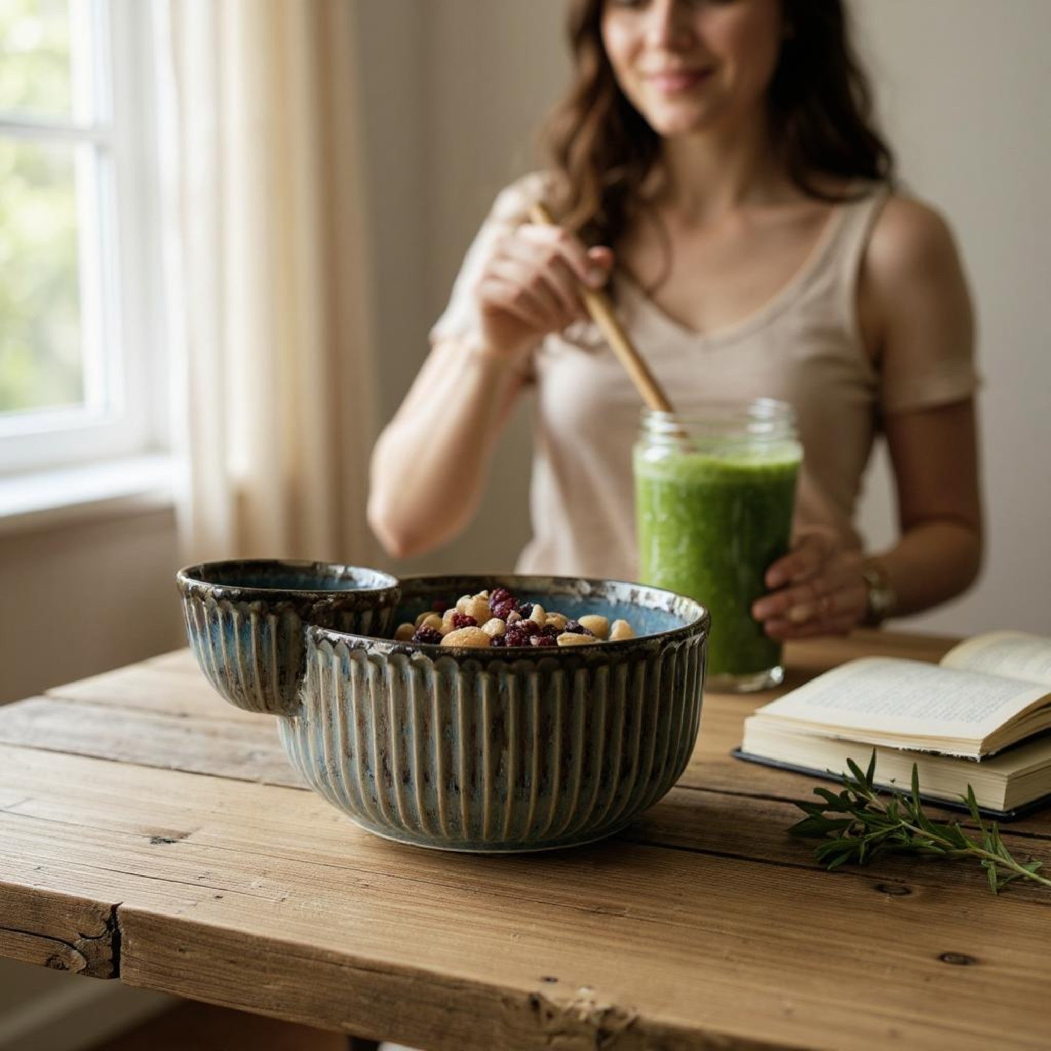 Pebble Ridge Chip and Dip Bowl