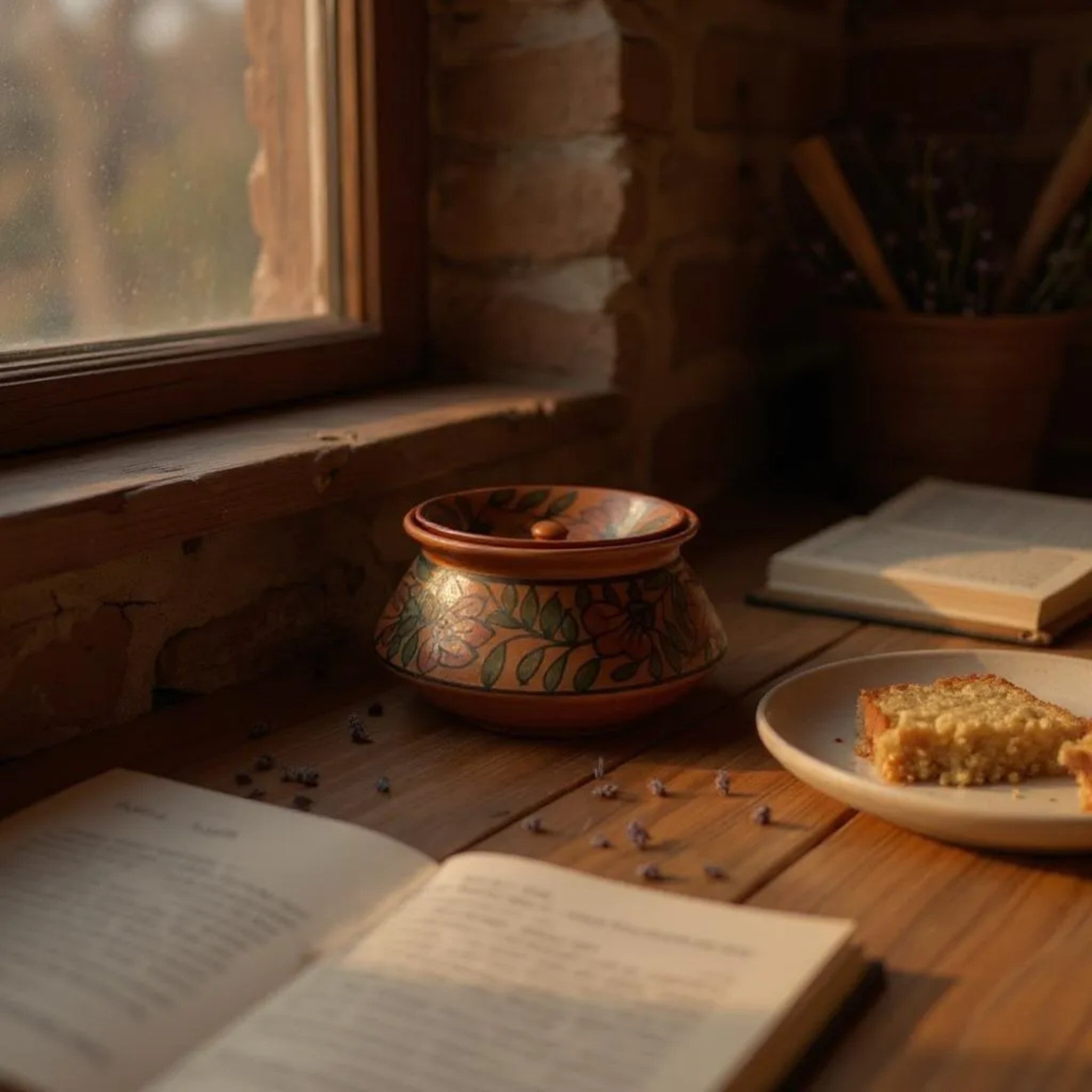 Rustic Blossom Serving Bowl