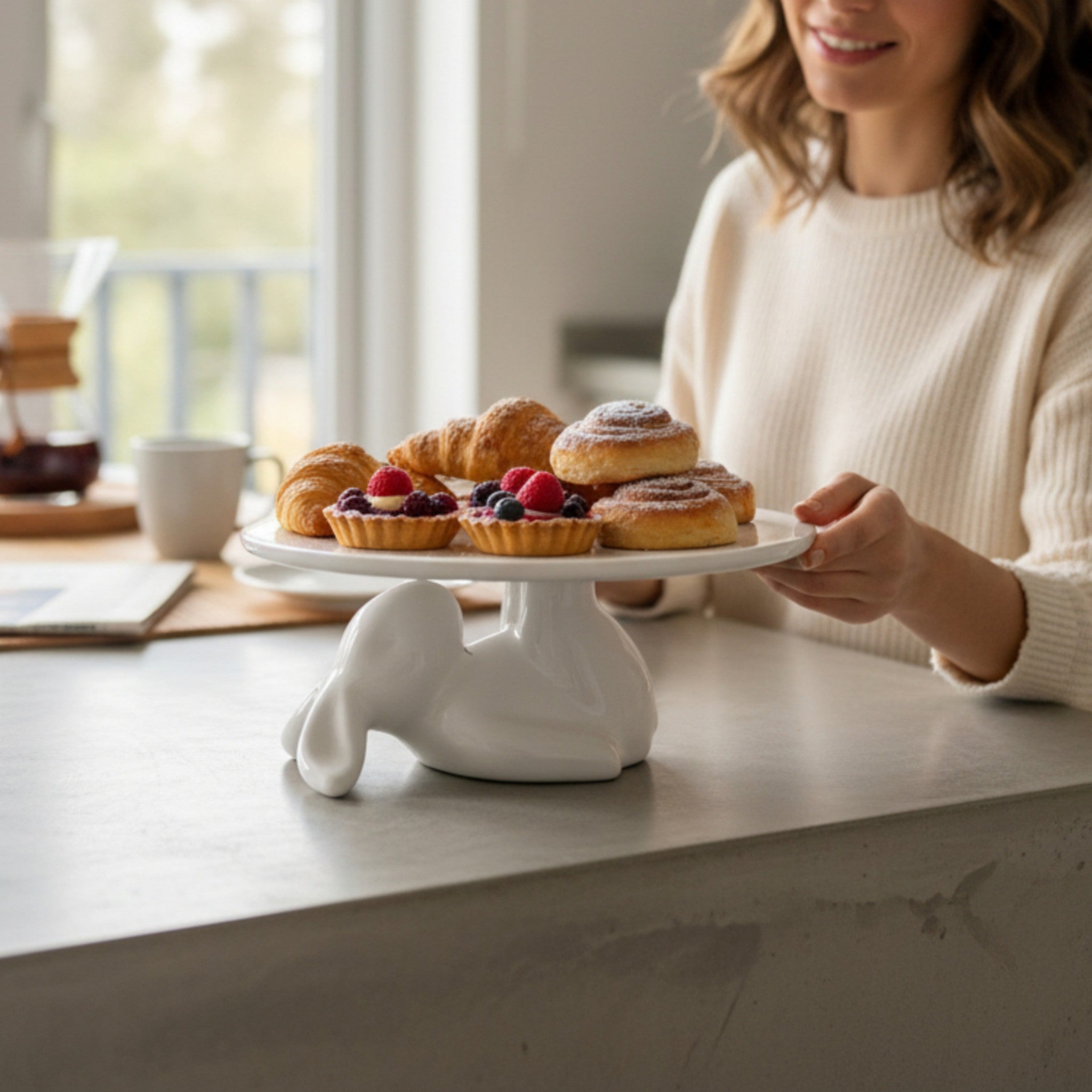 Lazing Bunny Cake Stand