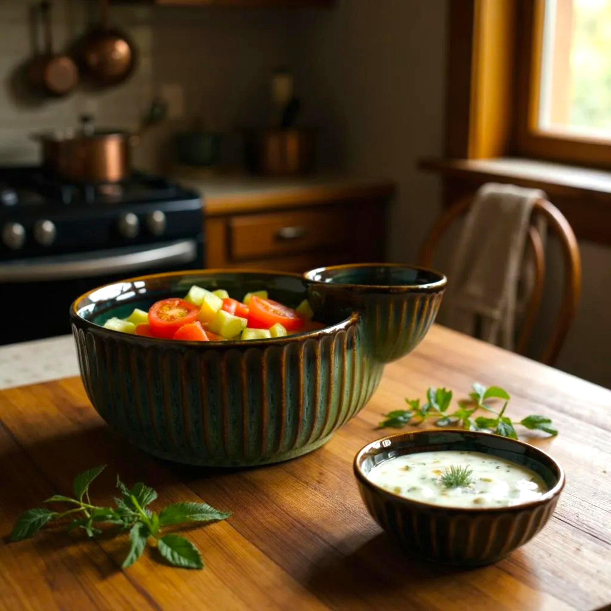 Forest Fresh Chip and Dip Bowl