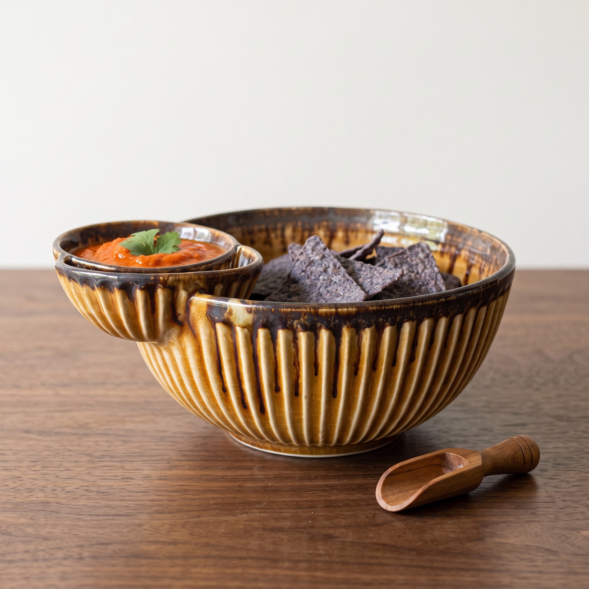 Sandstone Chip and Double Dip Bowl