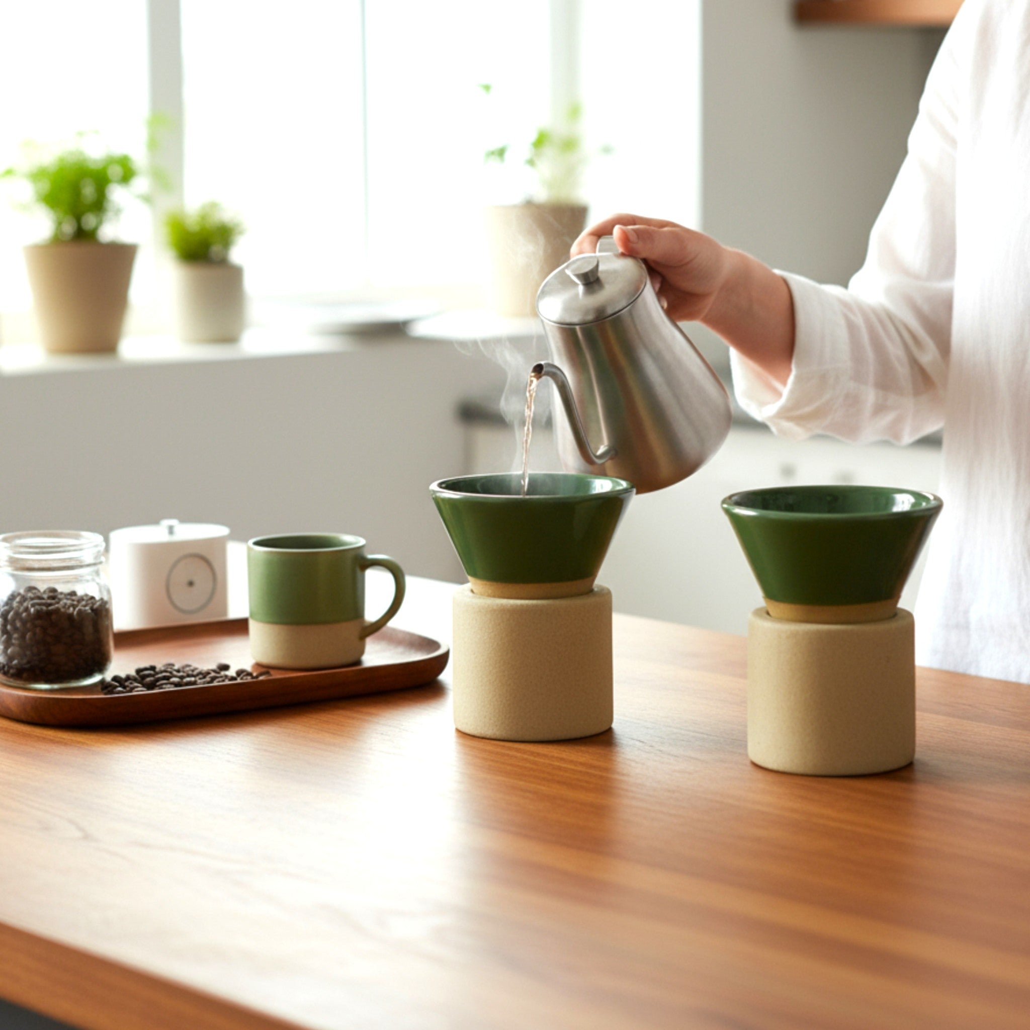 Pine Conical Espresso Set (Set of 2)