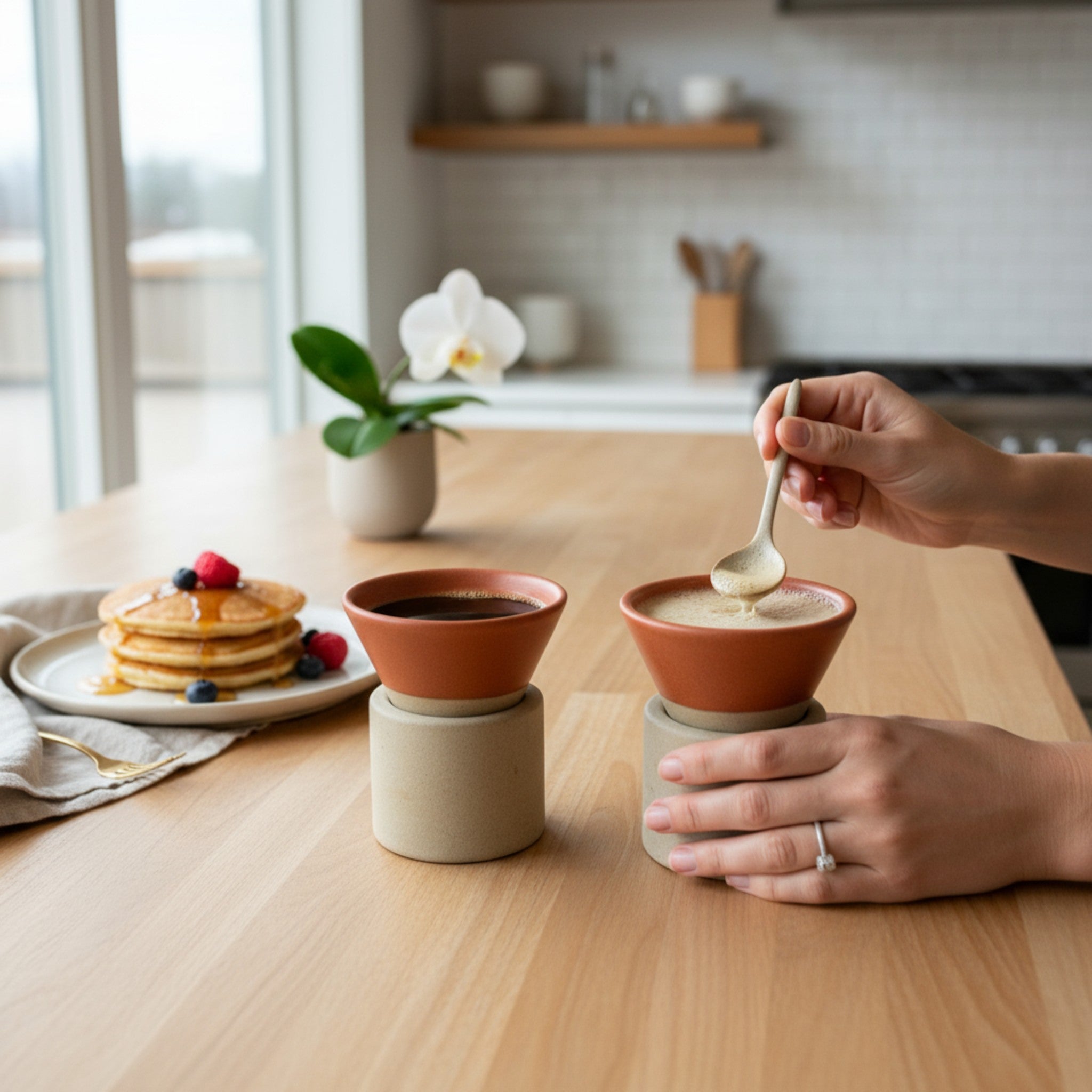Terracotta Conical Espresso Set (Set of 2)