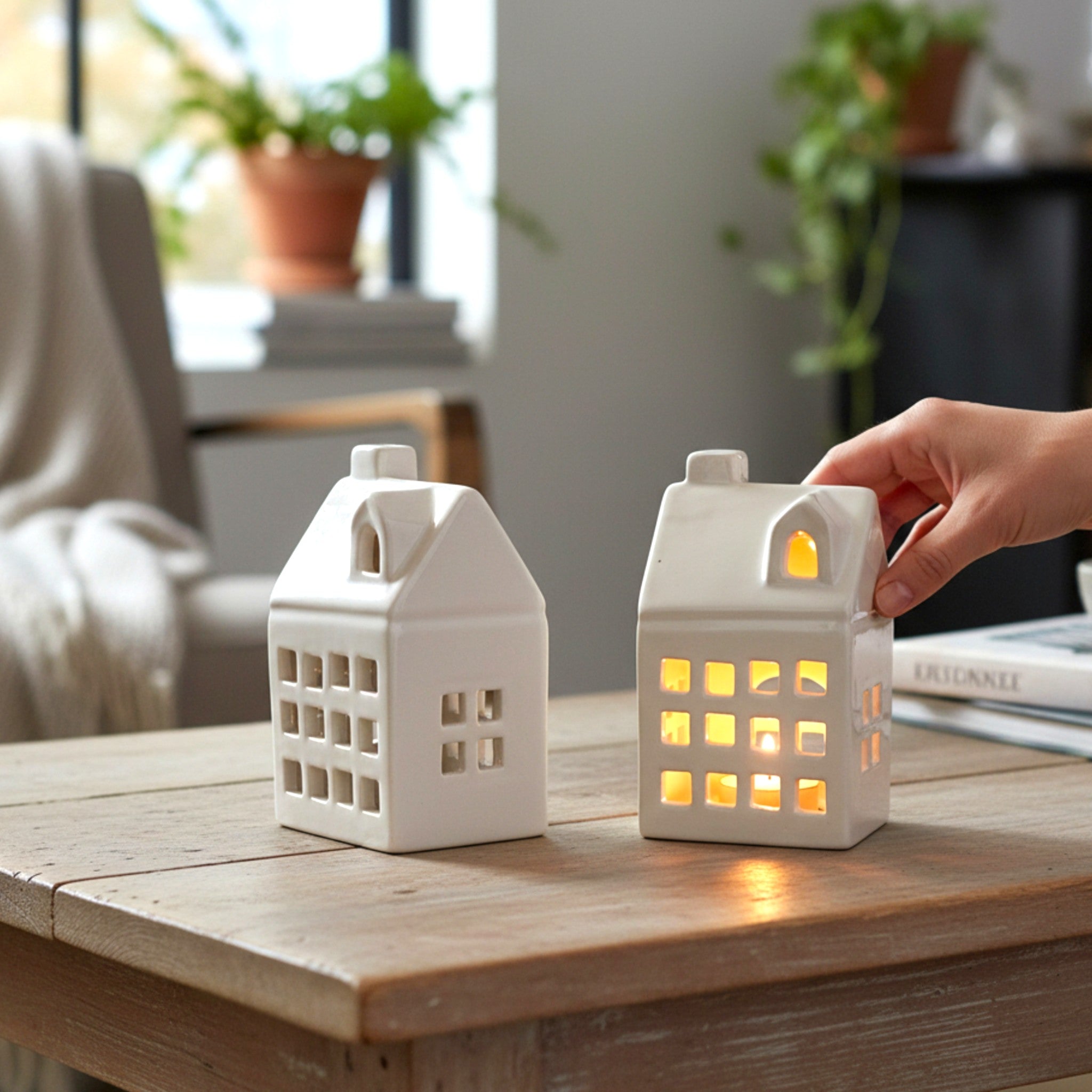 Cottage Candle House (Set of 2)