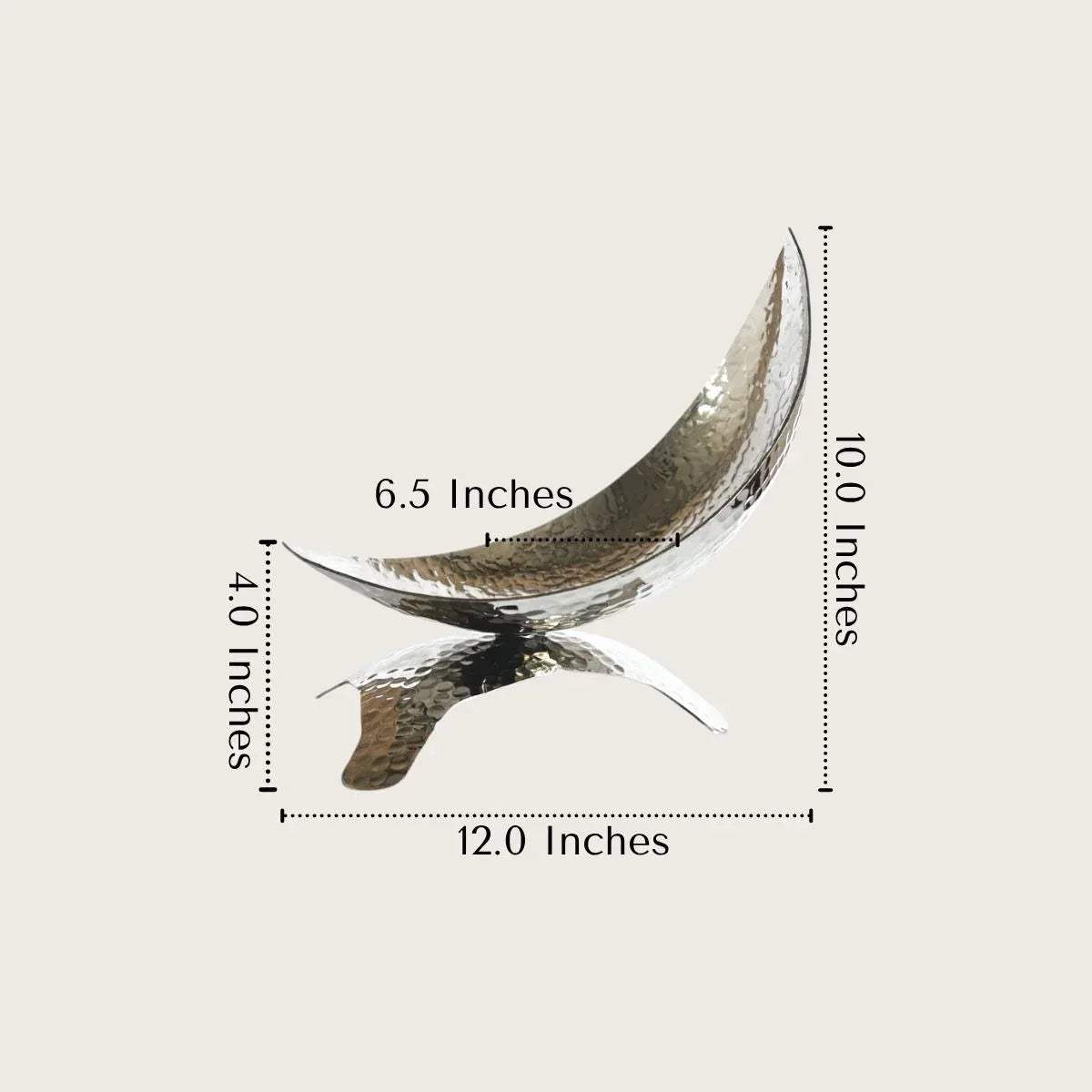 Crescent Harmony small size aluminium bowl with lightweight, durable construction.