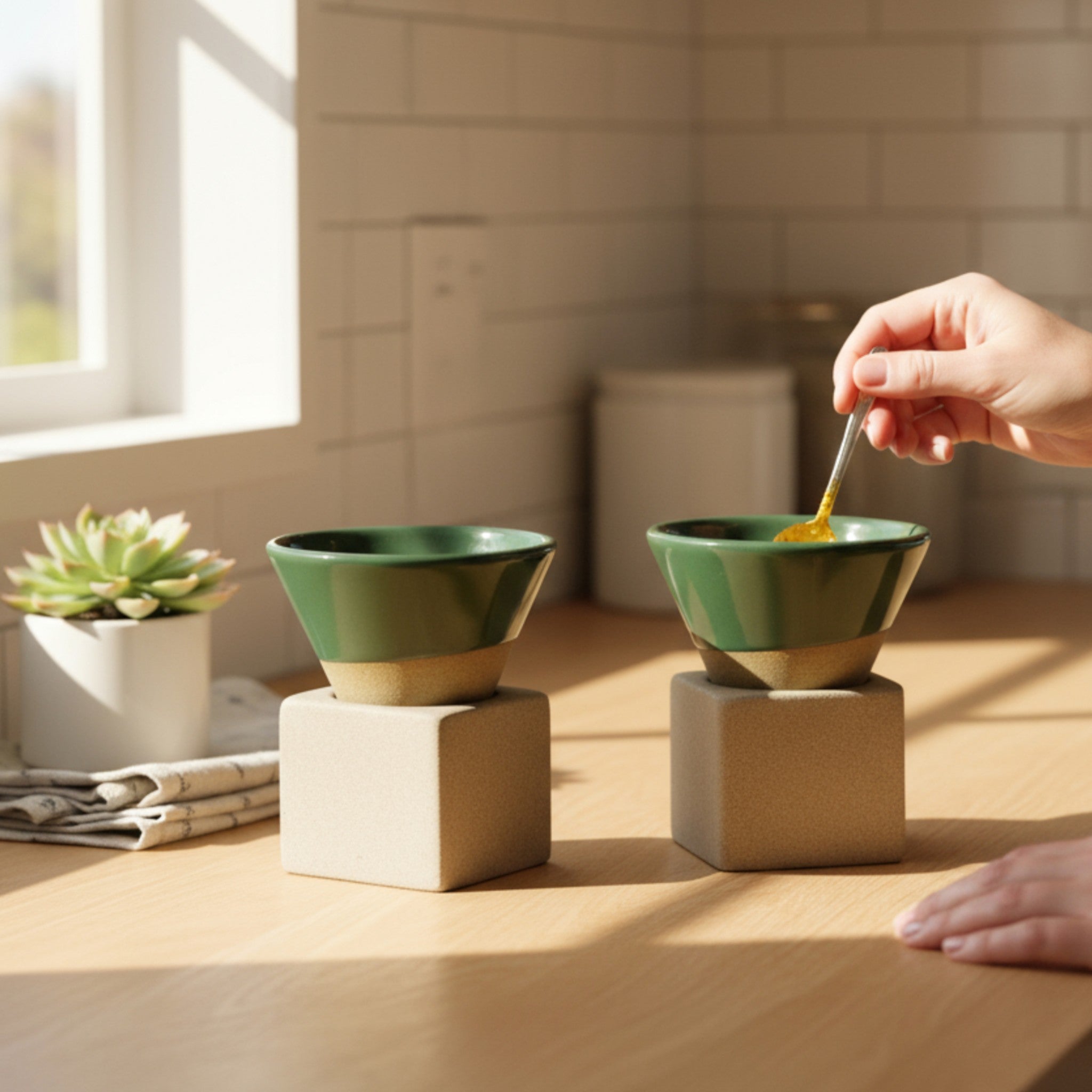 Pine Conical Espresso Set (Set of 2)